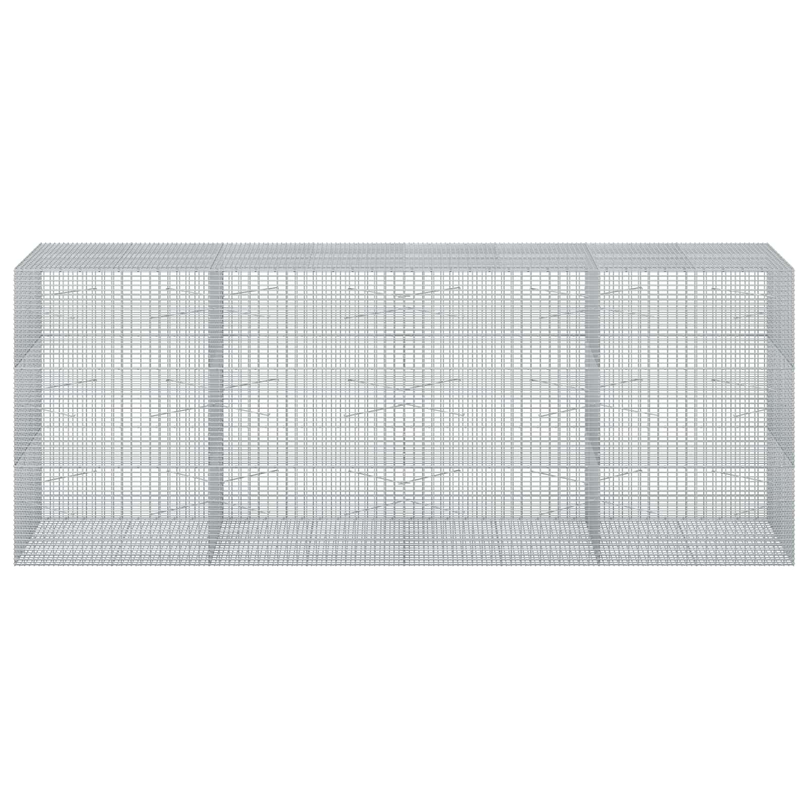 Gabion z žico 5 mm in mrežo 5x2,5 cm 400x100x150 cm