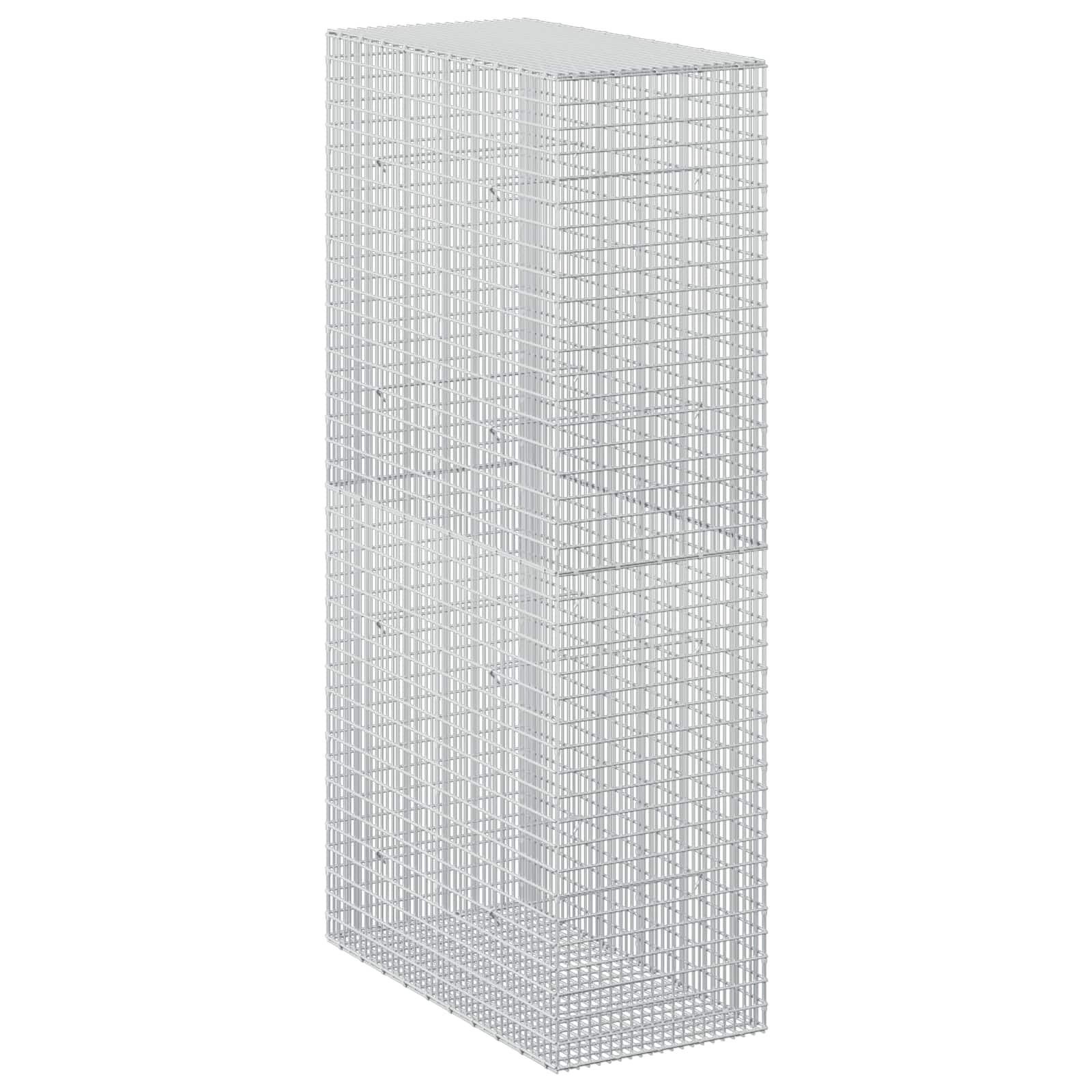 Gabion z žico 5 mm in mrežo 5x2,5 cm 50x100x200 cm