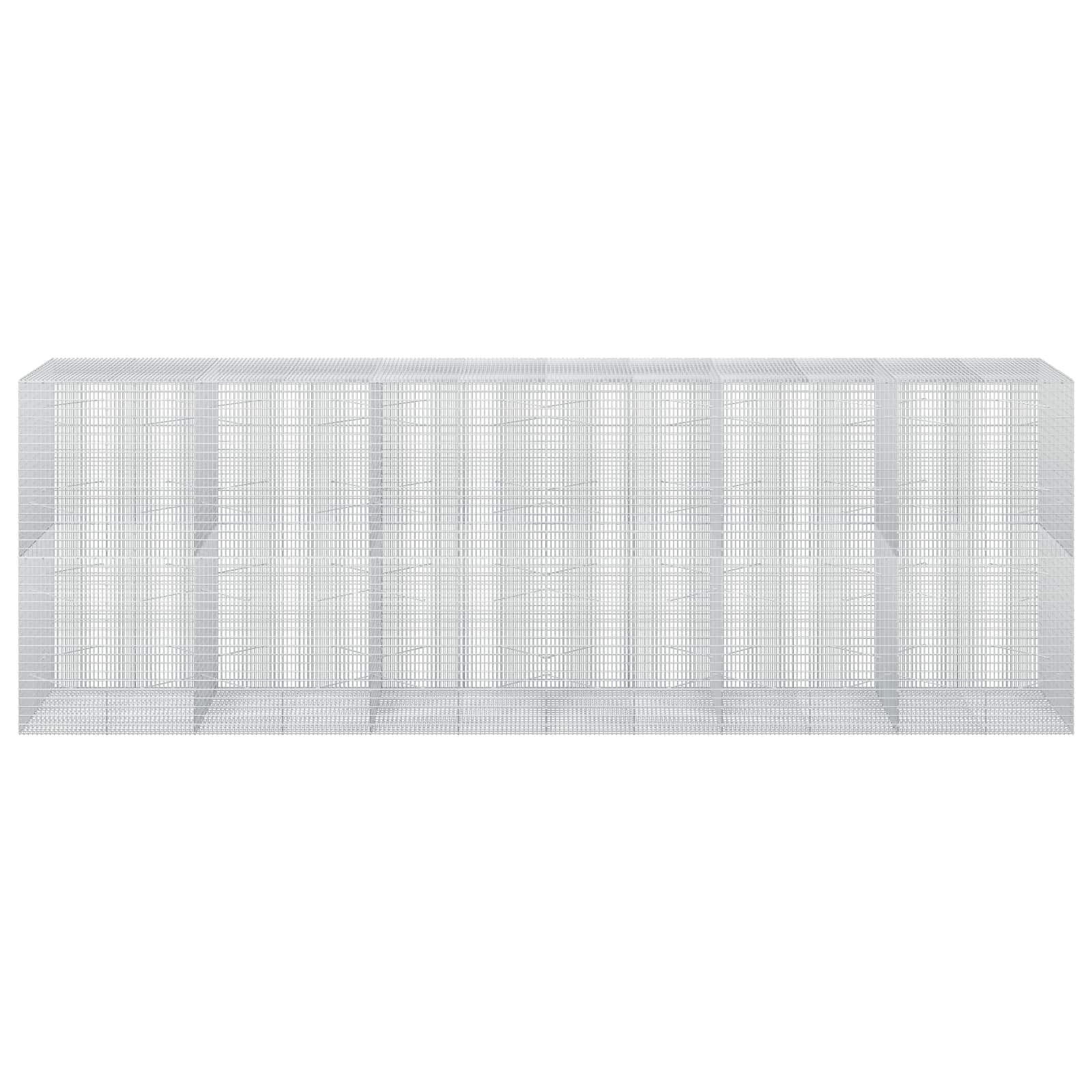 Gabion z žico 5 mm in mrežo 5x2,5 cm 600x100x200 cm