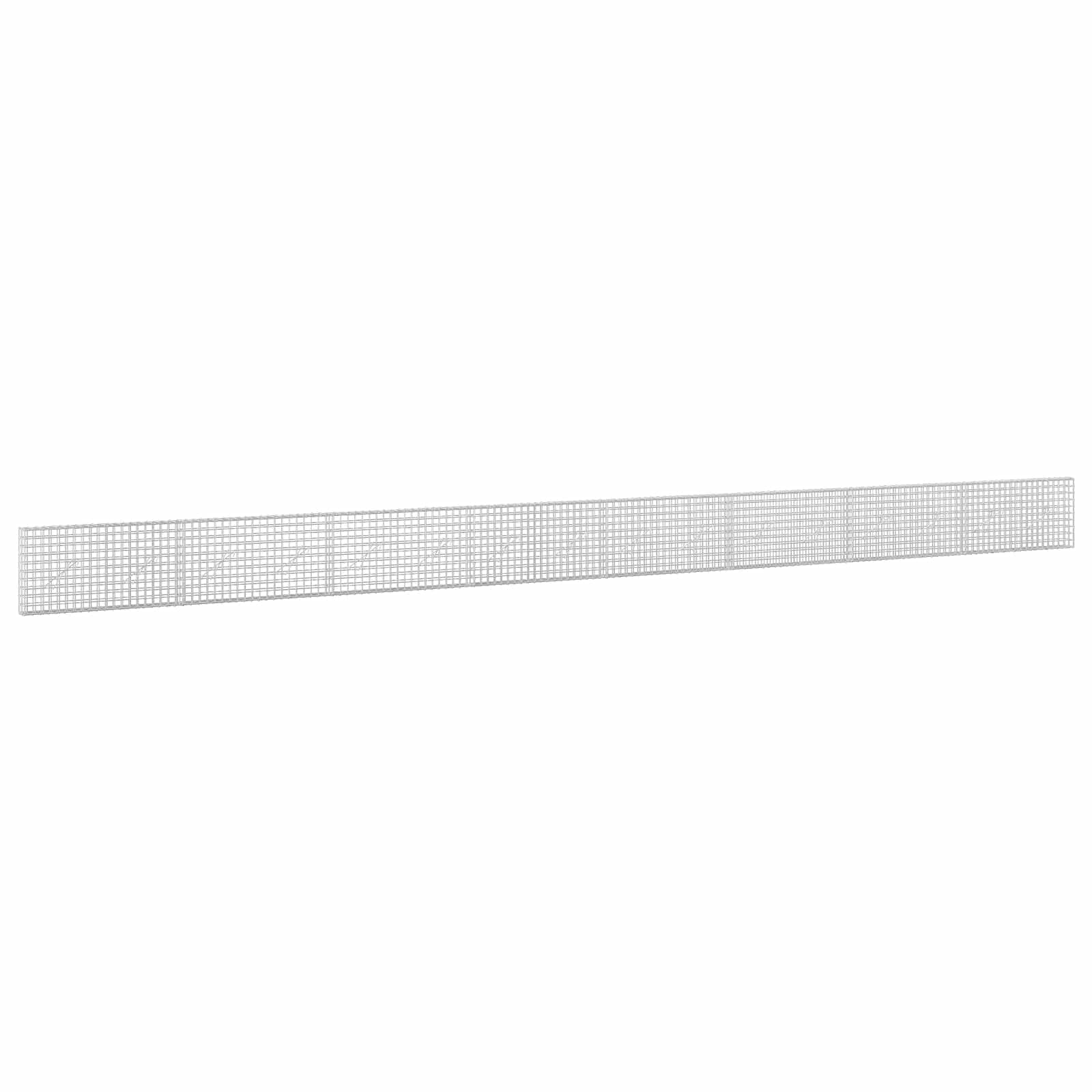 Gabion z žico 5 mm in mrežo 5x5 cm 800x10x50 cm Pocinkano jeklo