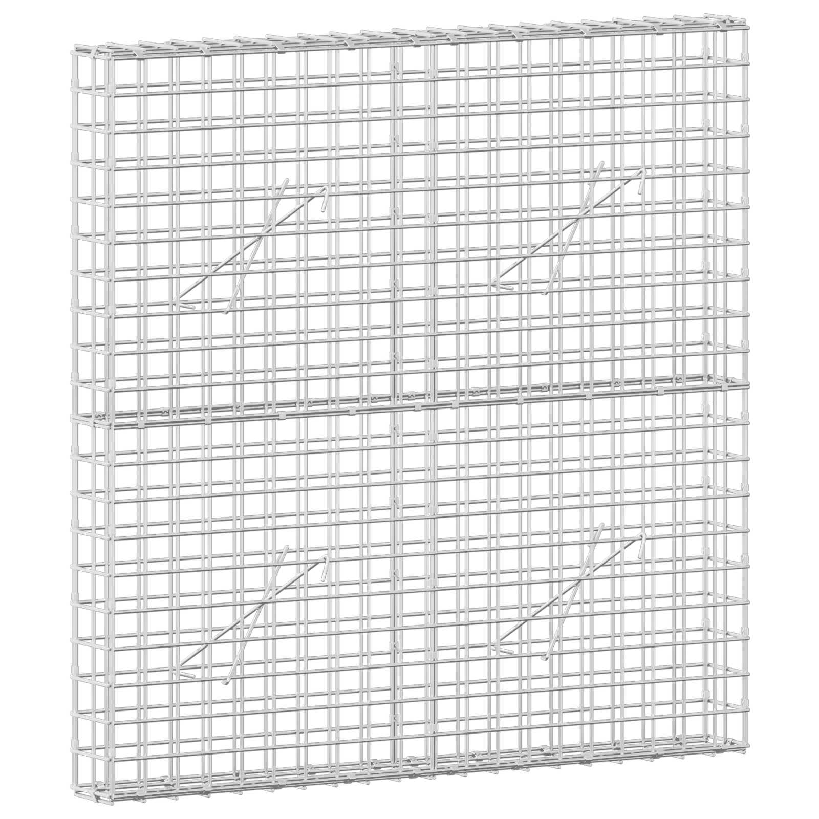 Gabion z žico 5 mm in mrežo 5x5 cm 100x10x100 cm