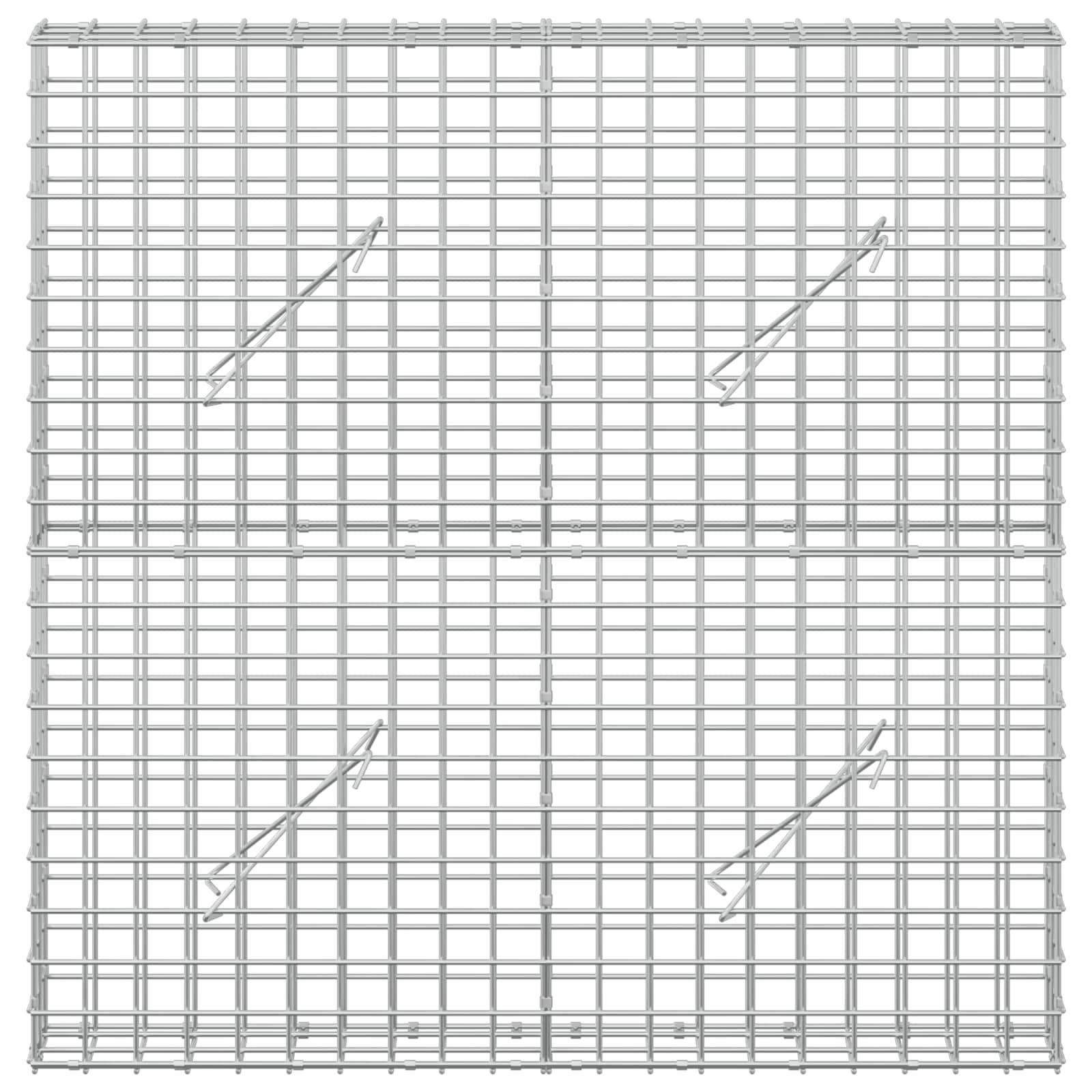 Gabion z žico 5 mm in mrežo 5x5 cm 100x10x100 cm