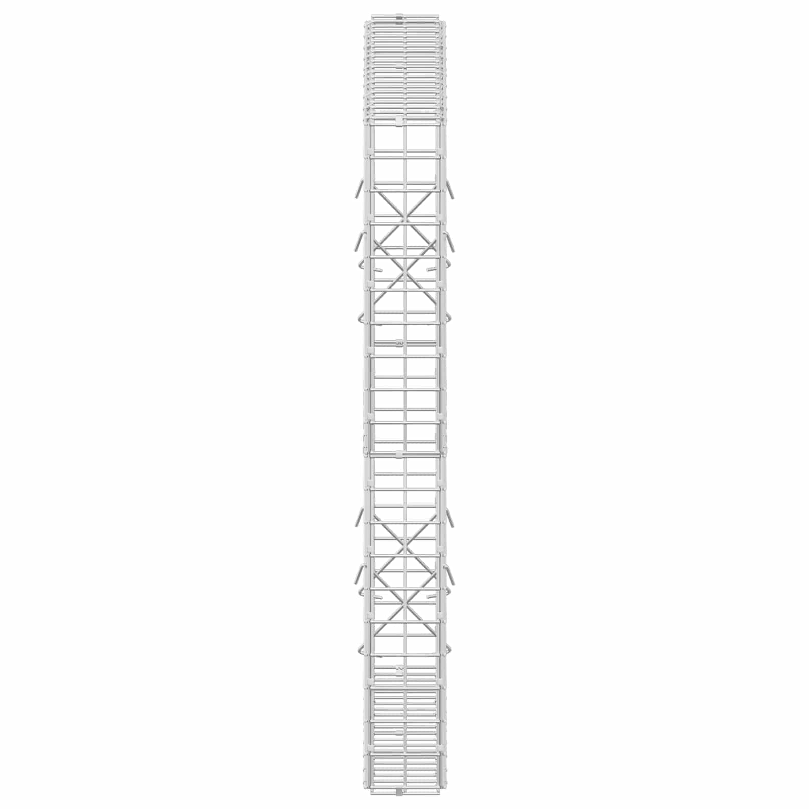 Gabion z žico 5 mm in mrežo 5x5 cm 100x10x100 cm