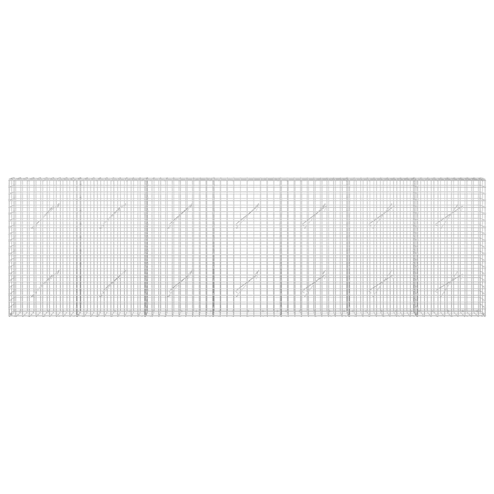 Gabion z žico 5 mm in mrežo 5x5 cm 350x10x100 cm