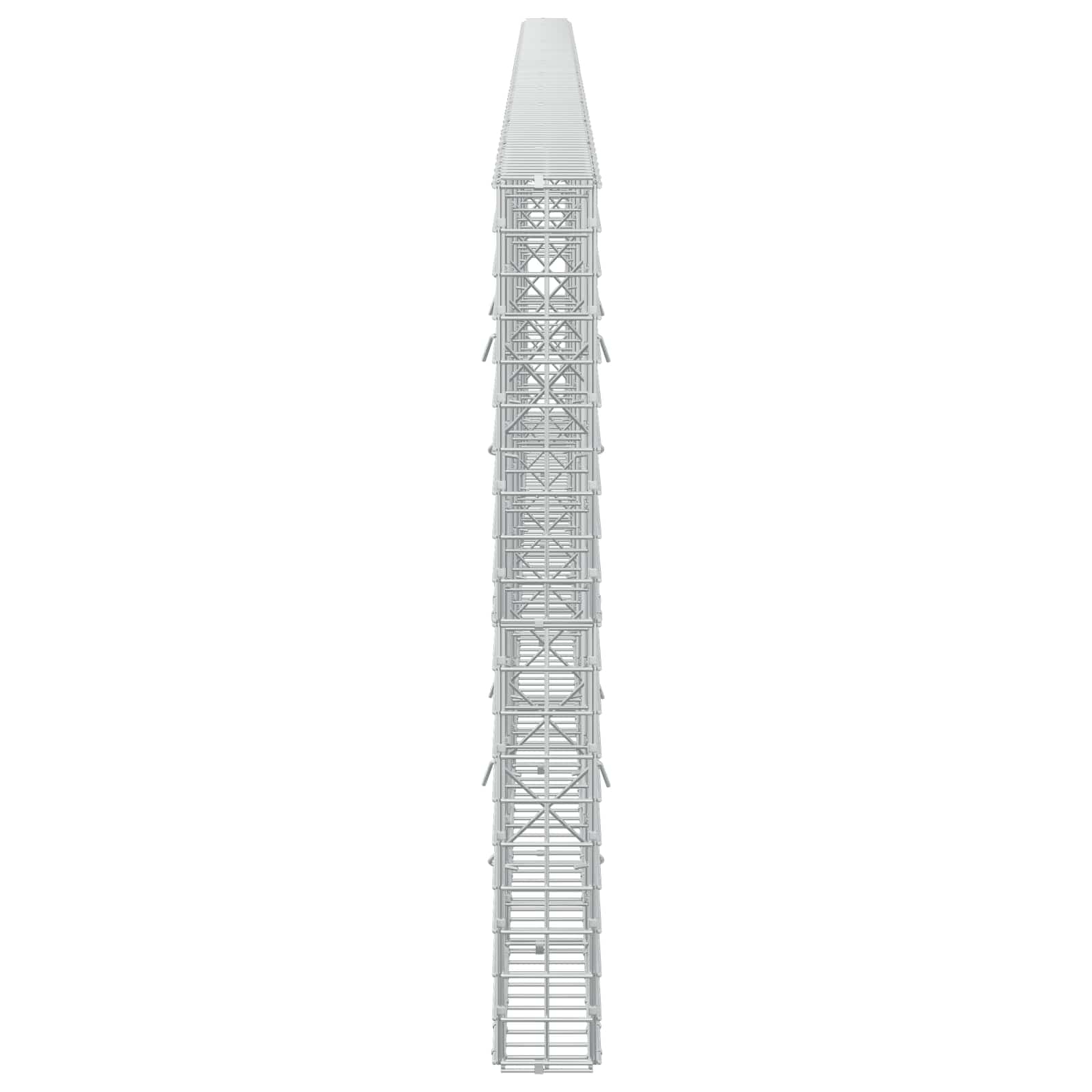 Gabion z žico 5 mm in mrežo 5x5 cm 550x10x100 cm