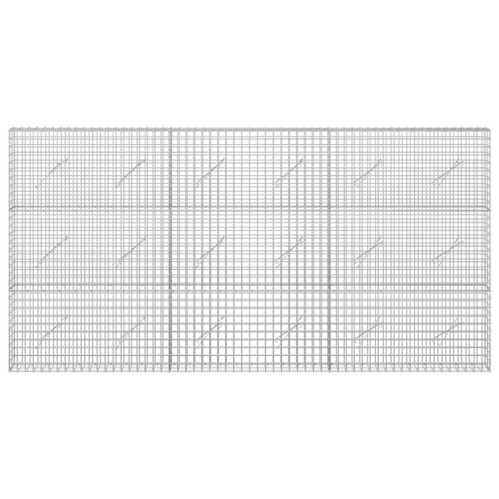 Gabion z žico 5 mm in mrežo 5x5 cm 300x10x150 cm