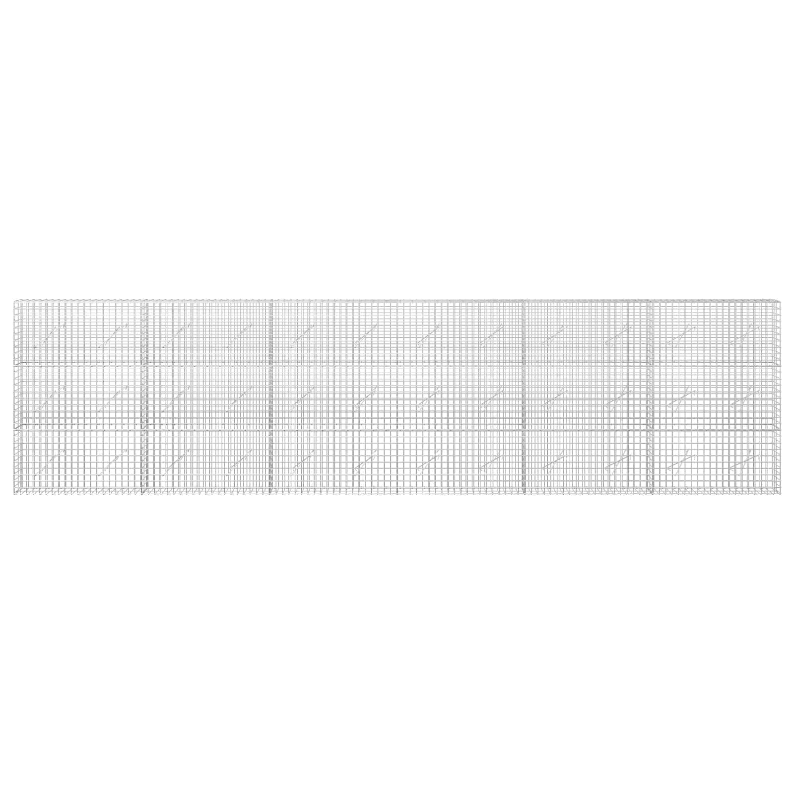 Gabion z žico 5 mm in mrežo 5x5 cm 600x10x150 cm