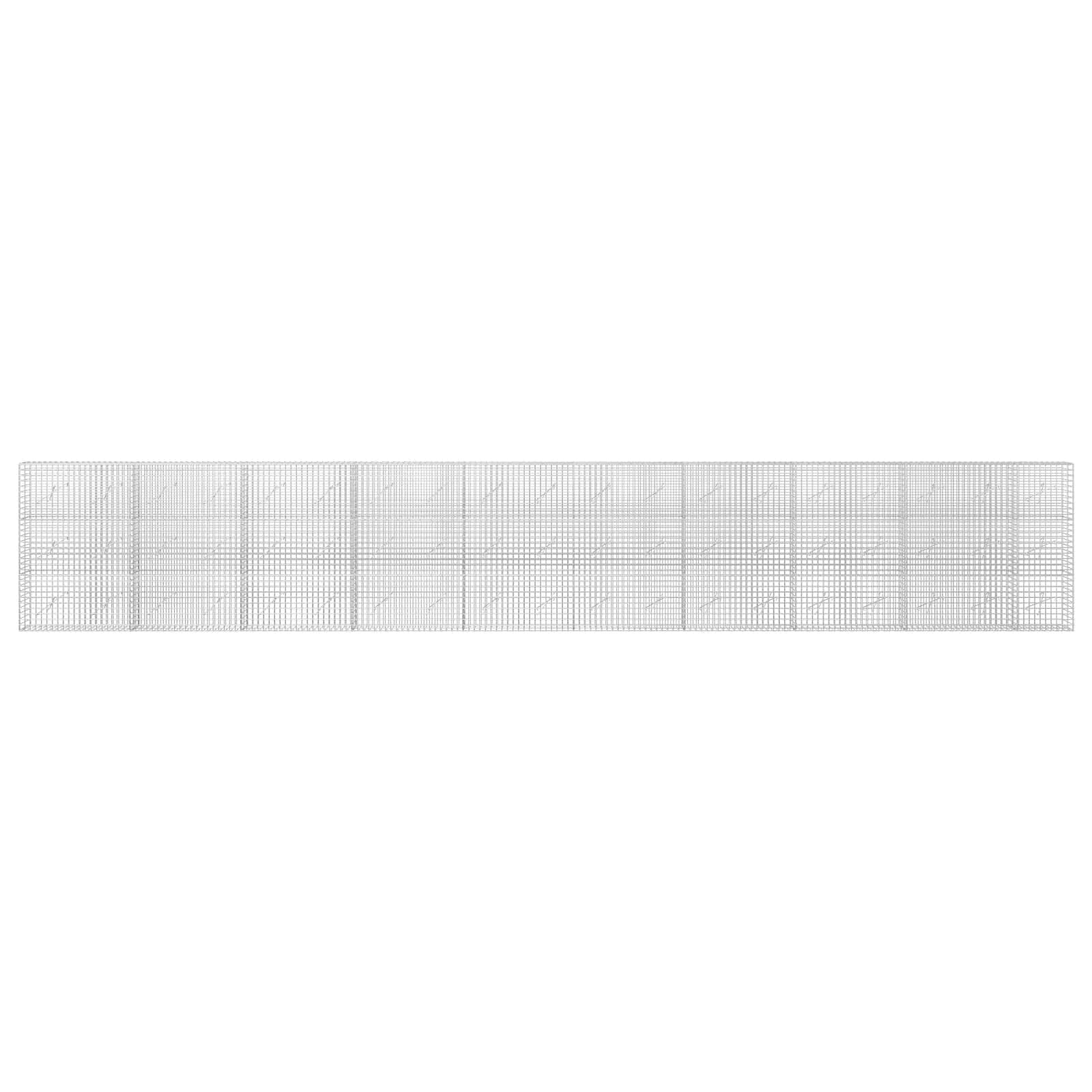 Gabion z žico 5 mm in mrežo 5x5 cm 950x10x150 cm