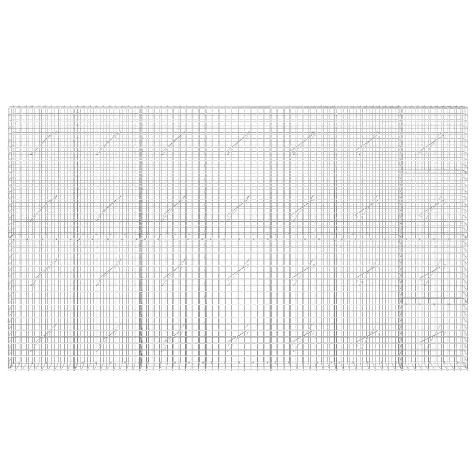 Gabion z žico 5 mm in mrežo 5x5 cm 350x10x200 cm