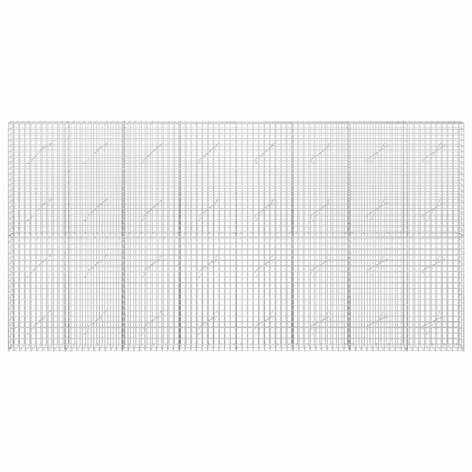 Gabion z žico 5 mm in mrežo 5x5 cm 400x10x200 cm