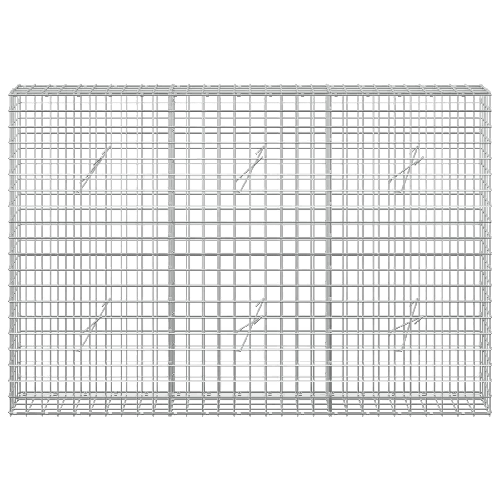 Gabion z žico 5 mm in mrežo 5x5 cm 150x20x100 cm