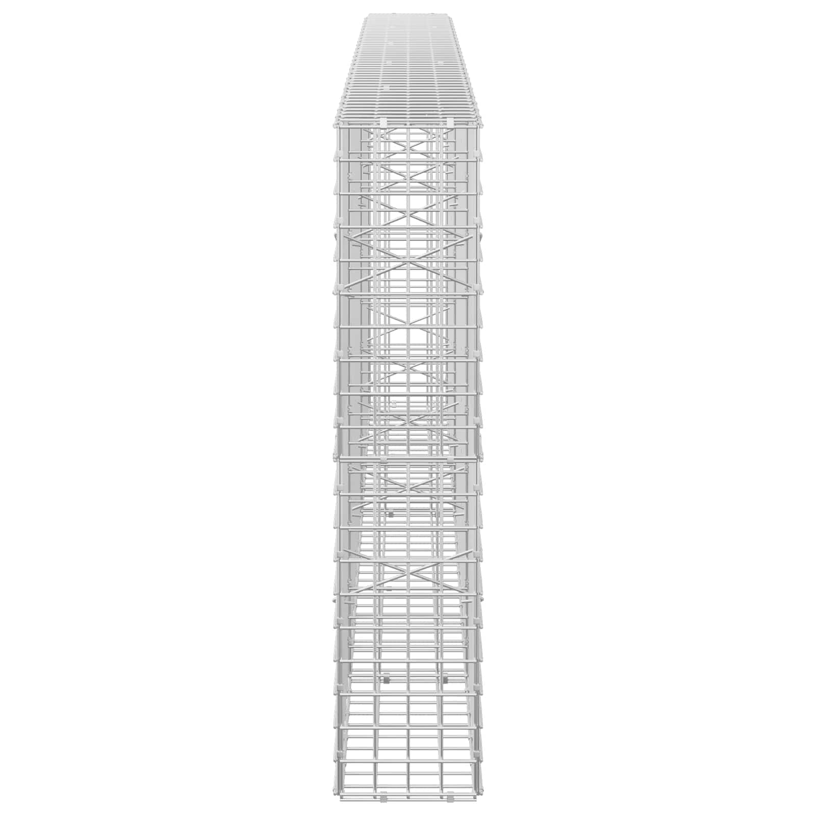 Gabion z žico 5 mm in mrežo 5x5 cm 250x20x100 cm