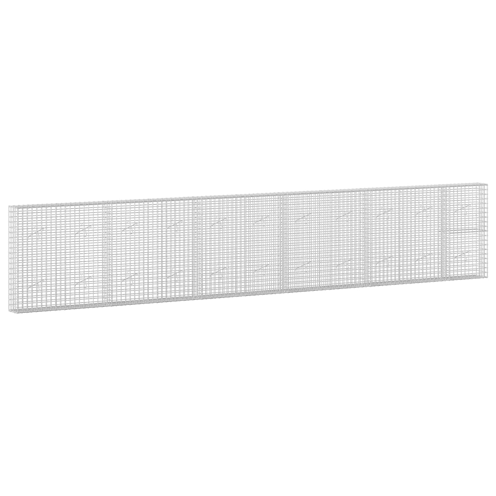 Gabion z žico 5 mm in mrežo 5x5 cm 550x20x100 cm