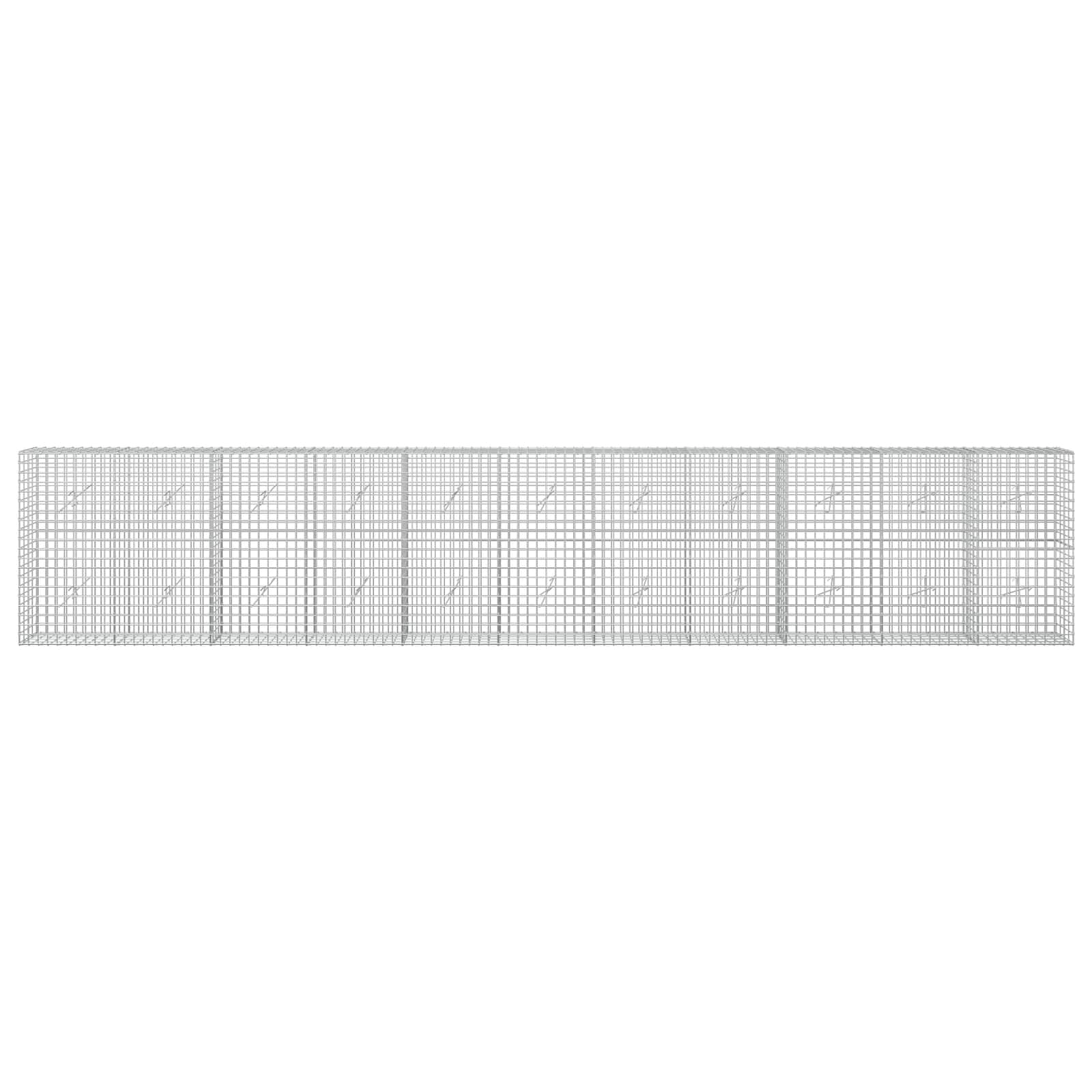Gabion z žico 5 mm in mrežo 5x5 cm 550x20x100 cm