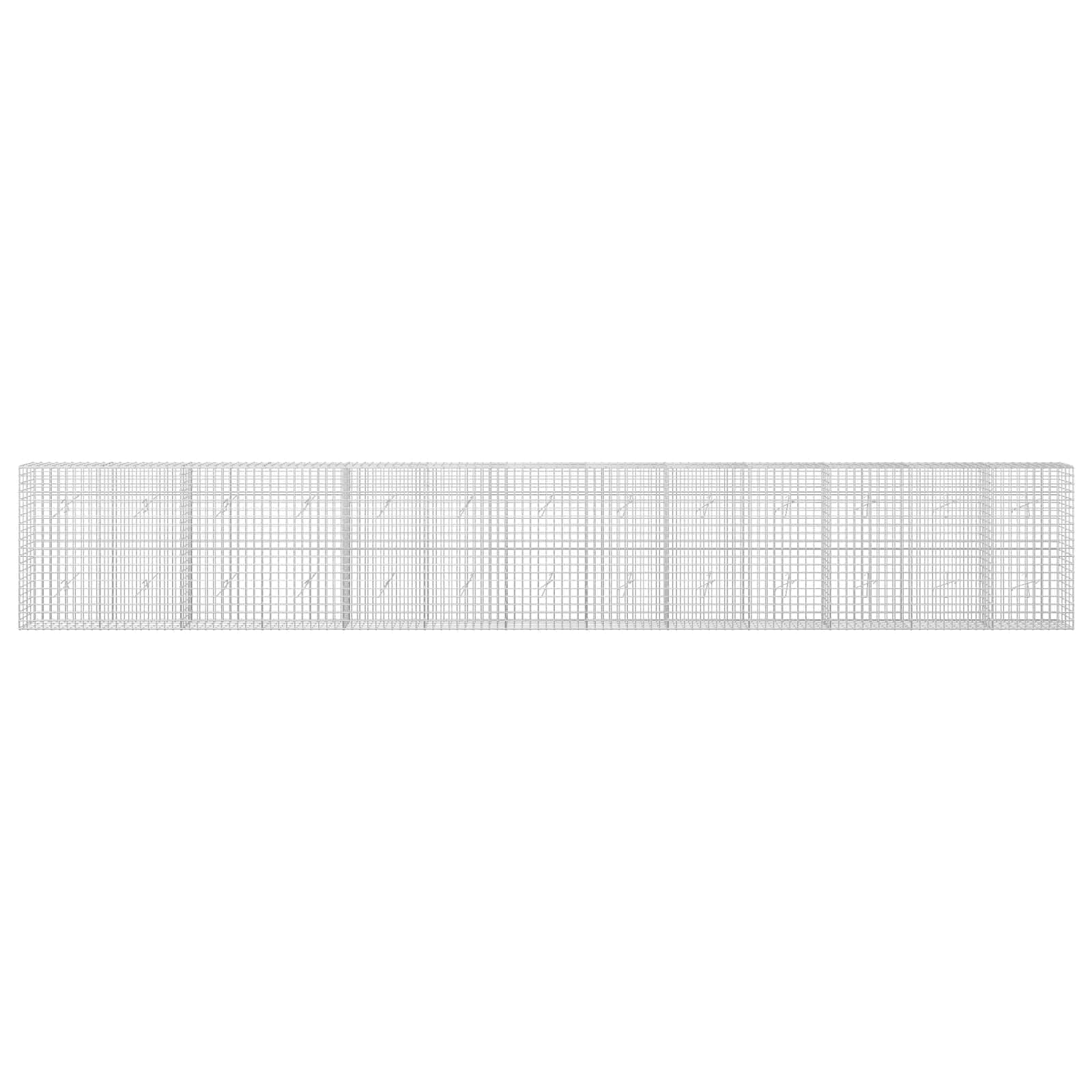 Gabion z žico 5 mm in mrežo 5x5 cm 650x20x100 cm