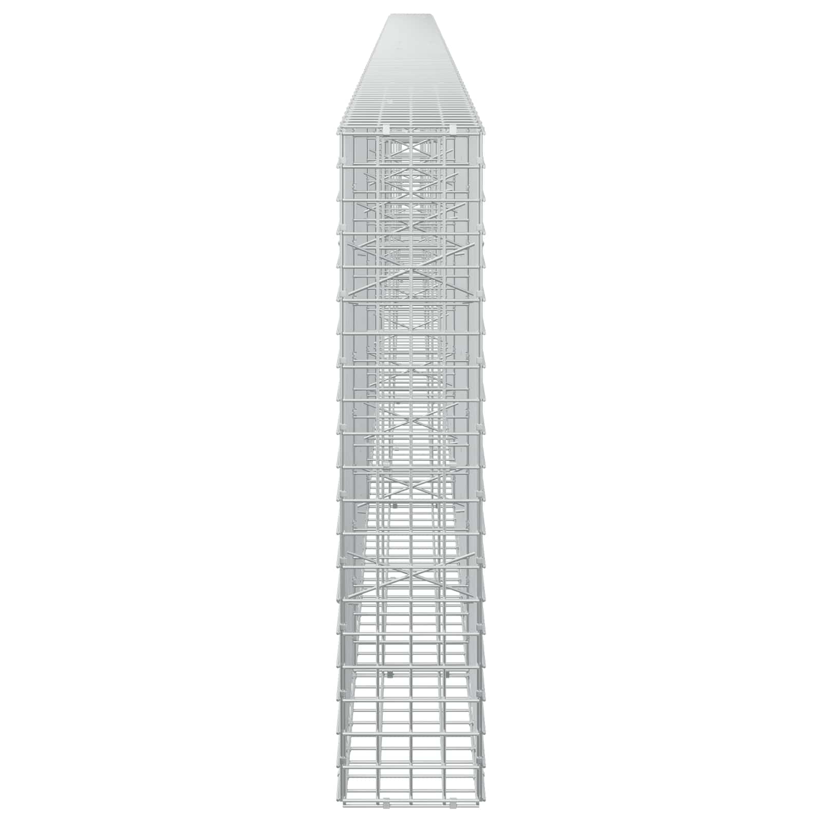 Gabion z žico 5 mm in mrežo 5x5 cm 650x20x100 cm