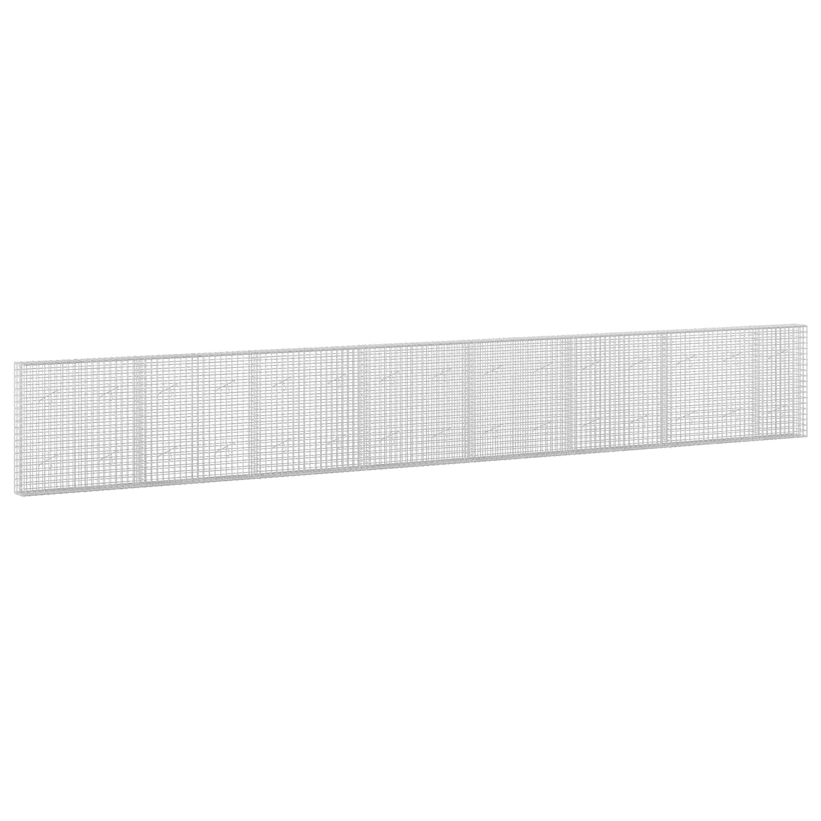 Gabion z žico 5 mm in mrežo 5x5 cm 750x20x100 cm