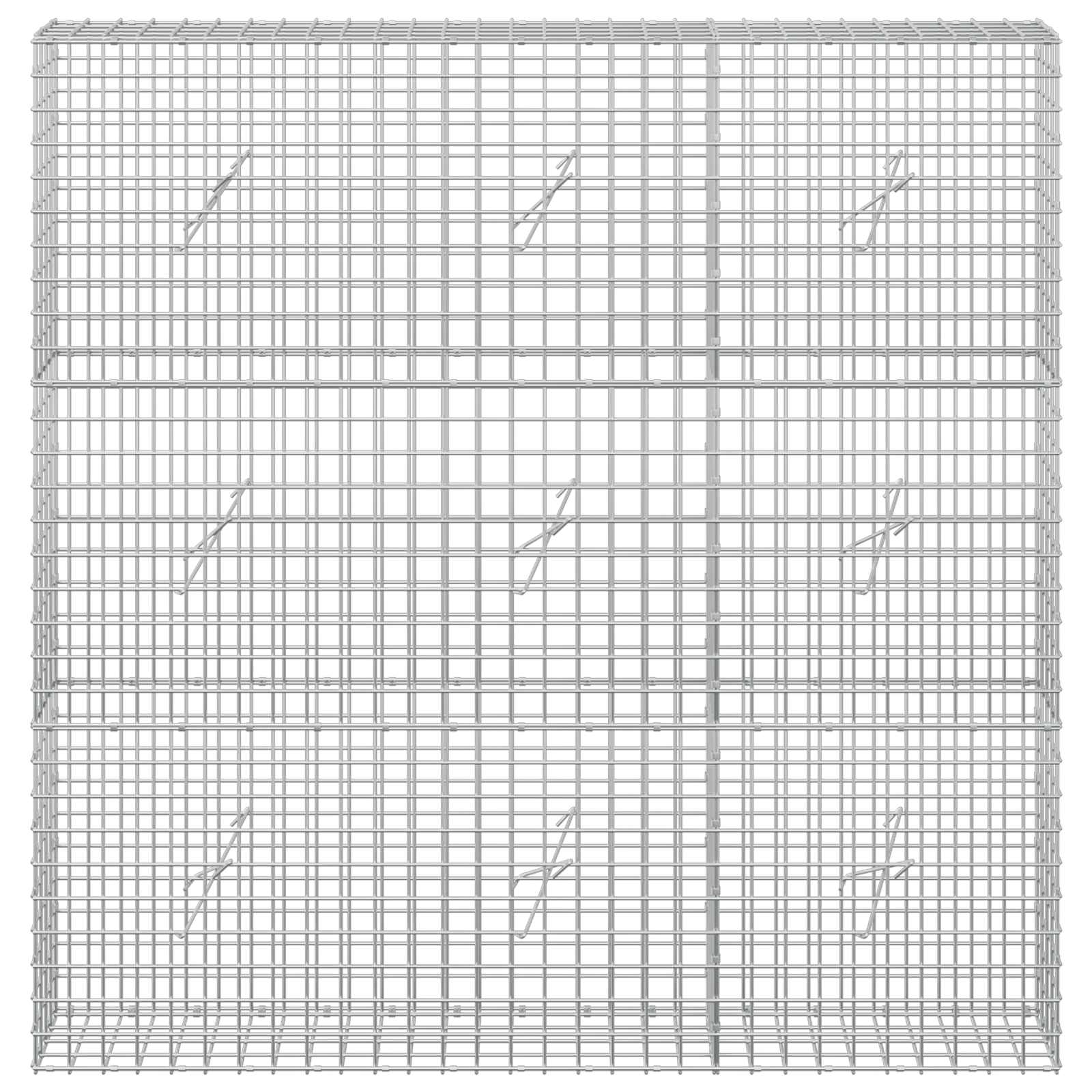 Gabion z žico 5 mm in mrežo 5x5 cm 150x20x150 cm