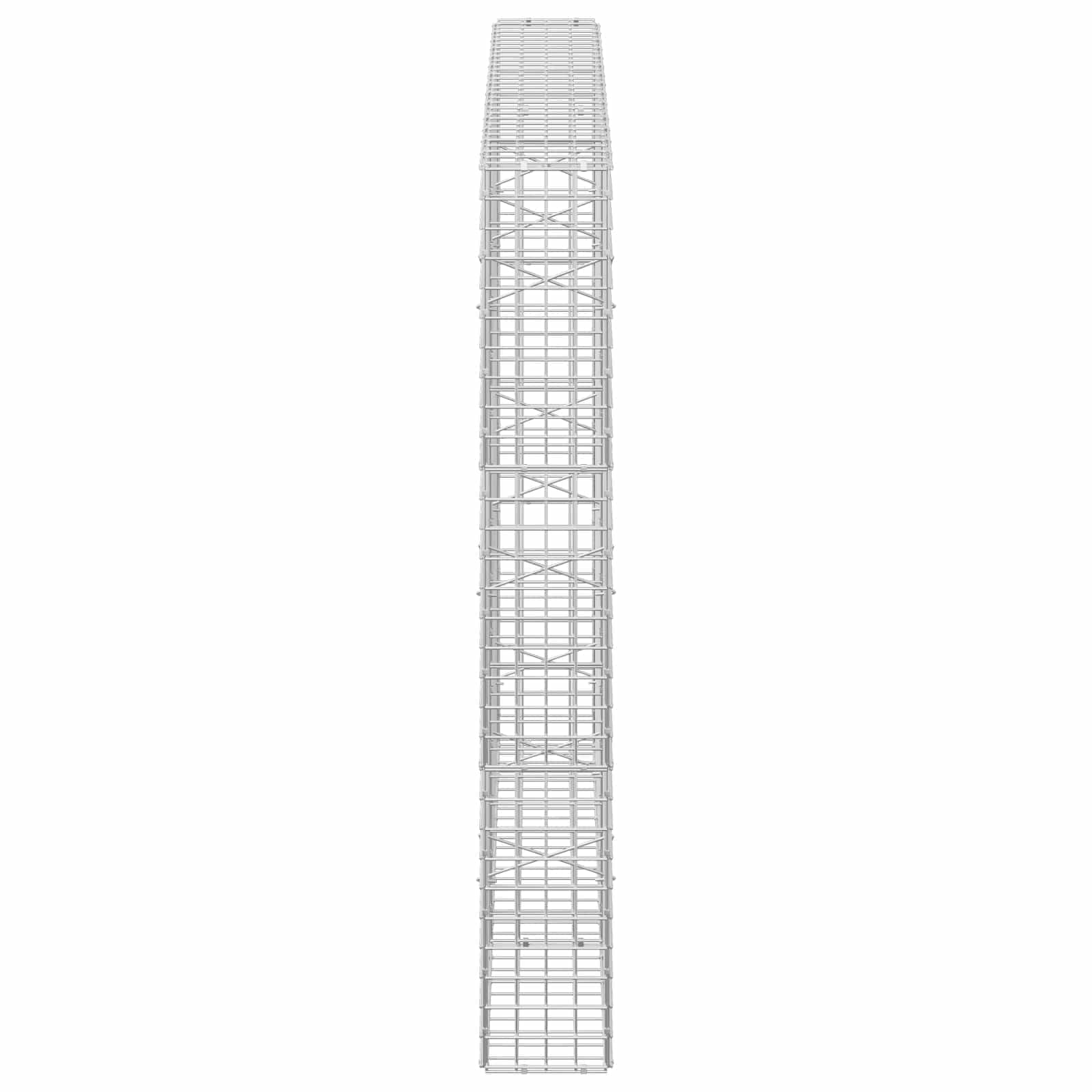 Gabion z žico 5 mm in mrežo 5x5 cm 150x20x150 cm