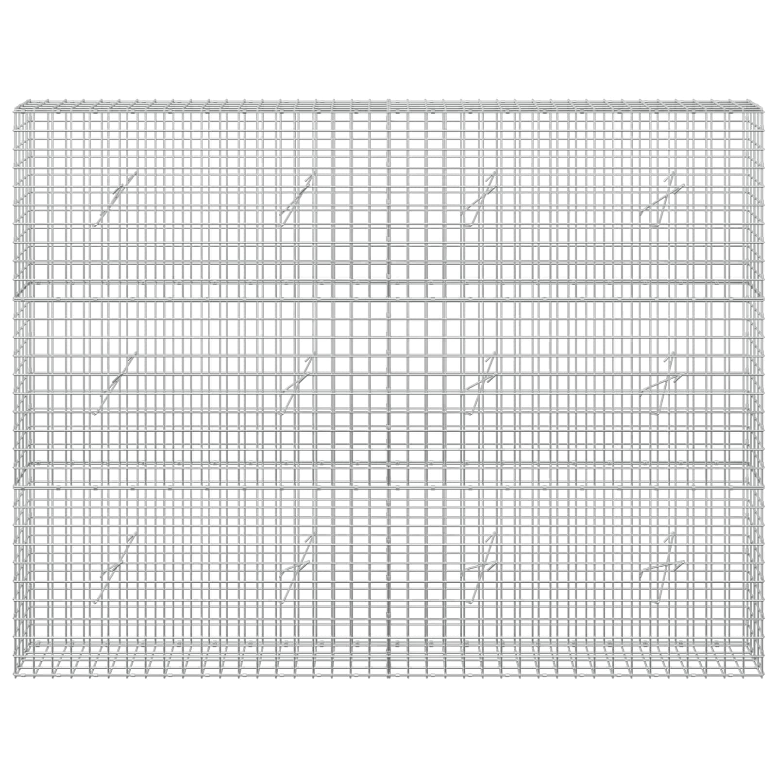 Gabion z žico 5 mm in mrežo 5x5 cm 200x20x150 cm