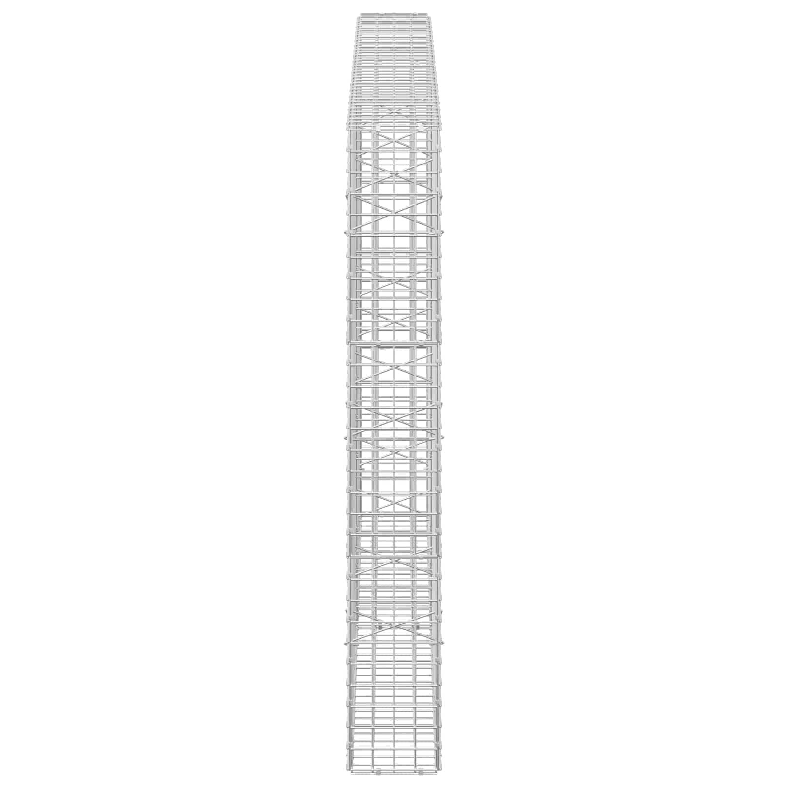 Gabion z žico 5 mm in mrežo 5x5 cm 200x20x150 cm