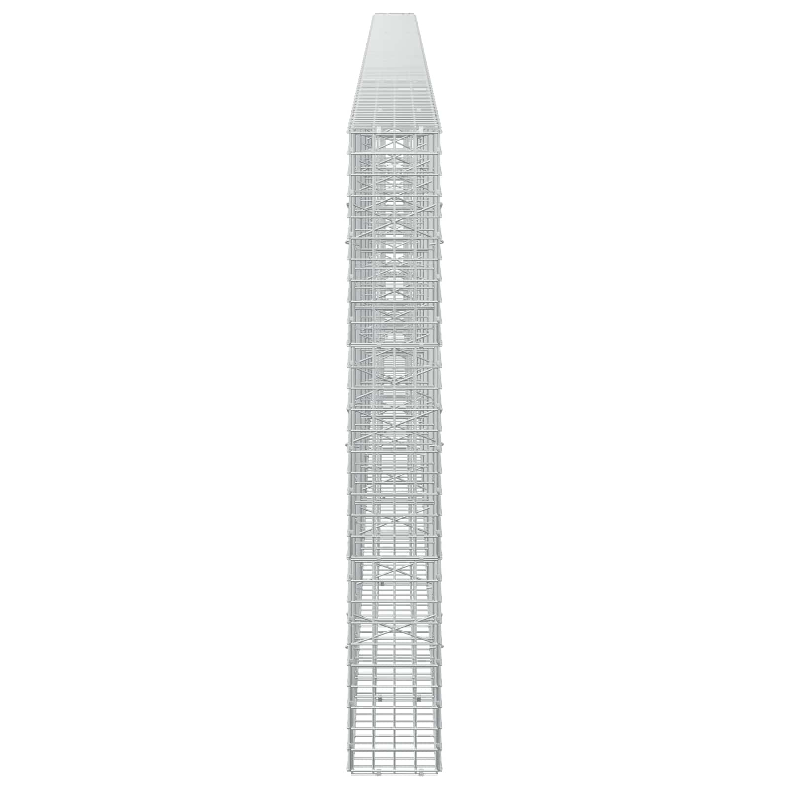 Gabion z žico 5 mm in mrežo 5x5 cm 650x20x150 cm
