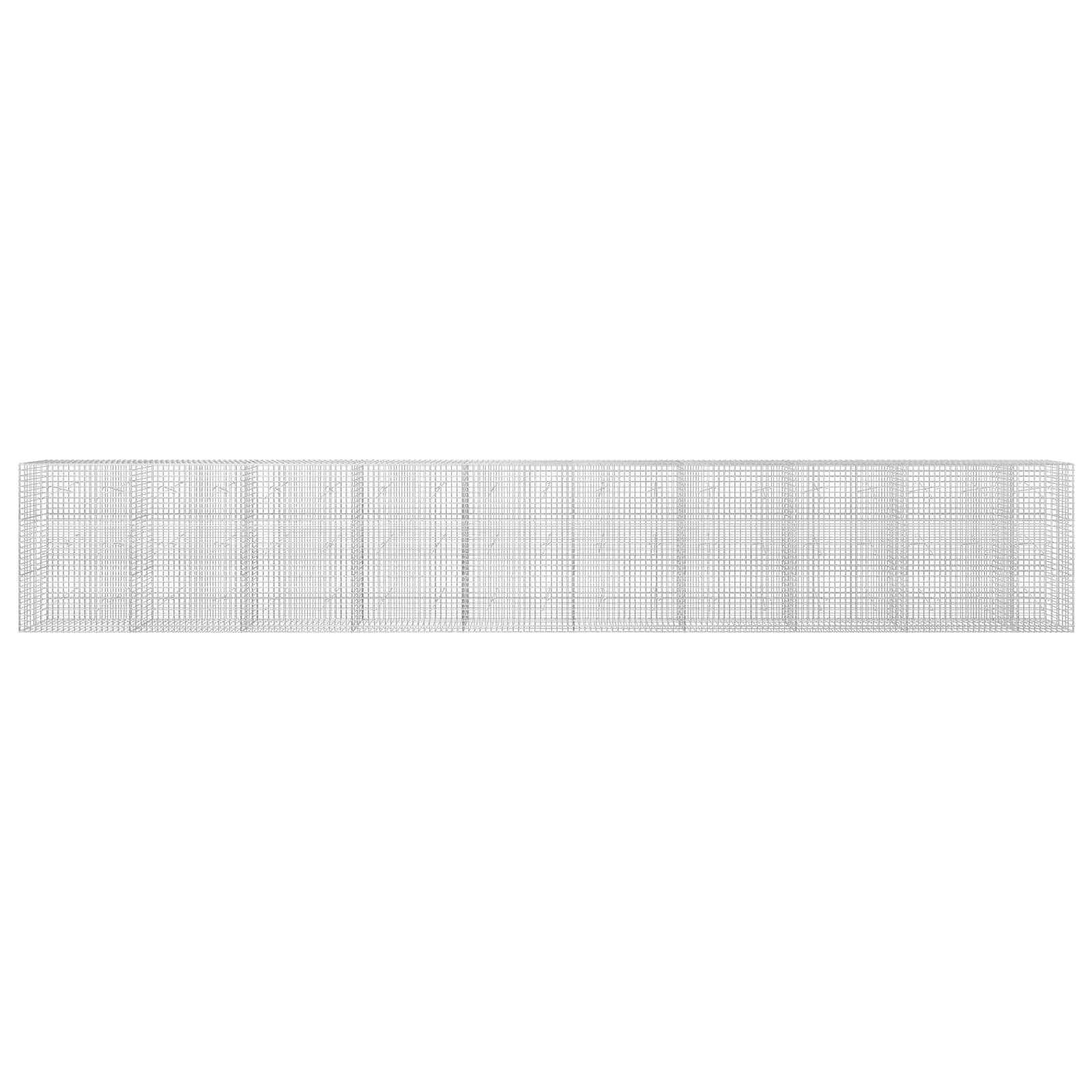 Gabion z žico 5 mm in mrežo 5x5 cm 950x20x150 cm