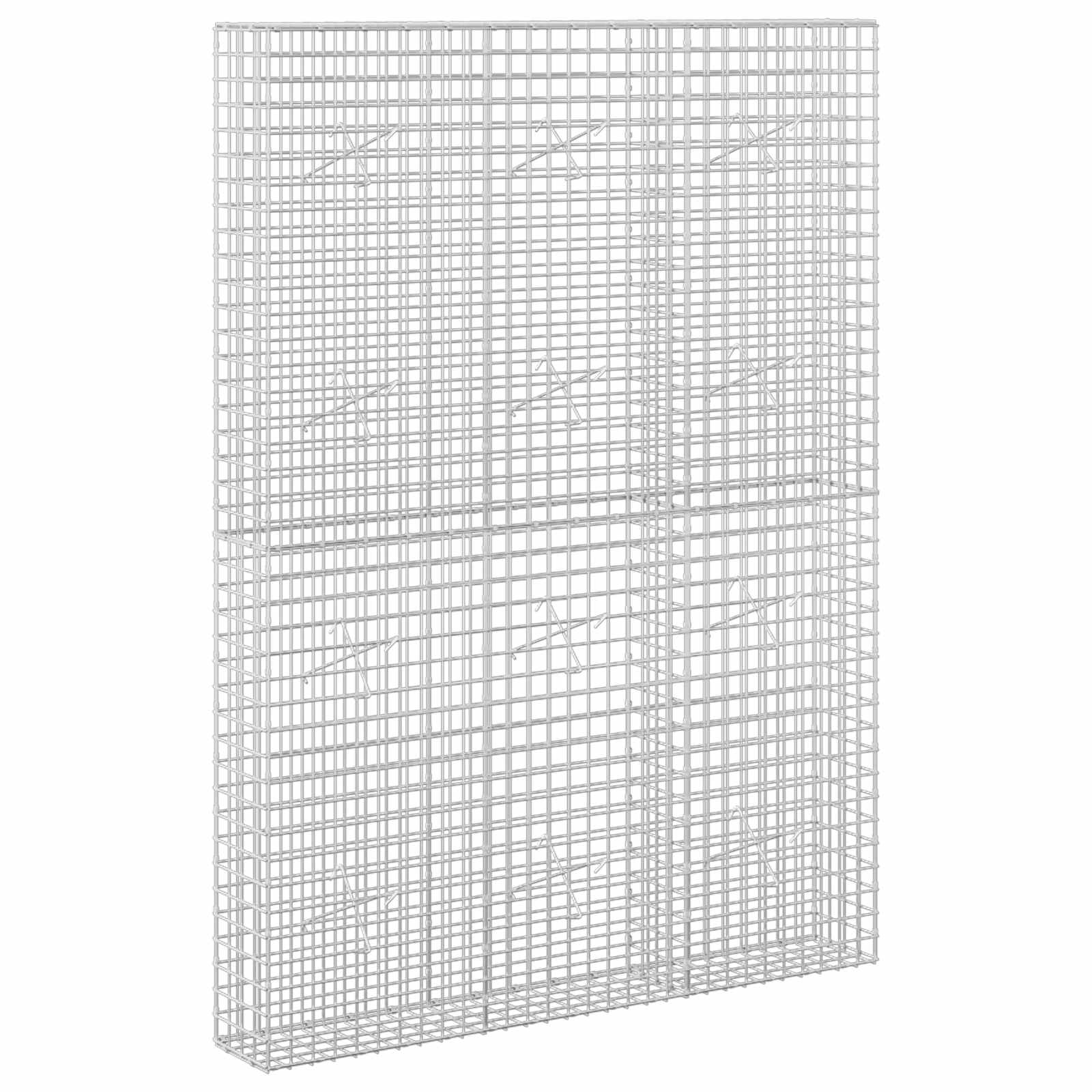 Gabion z žico 5 mm in mrežo 5x5 cm 150x20x200 cm