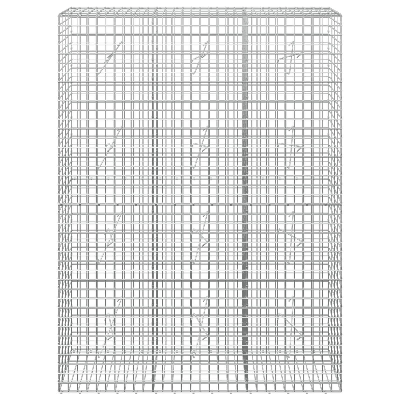 Gabion z žico 5 mm in mrežo 5x5 cm 150x20x200 cm