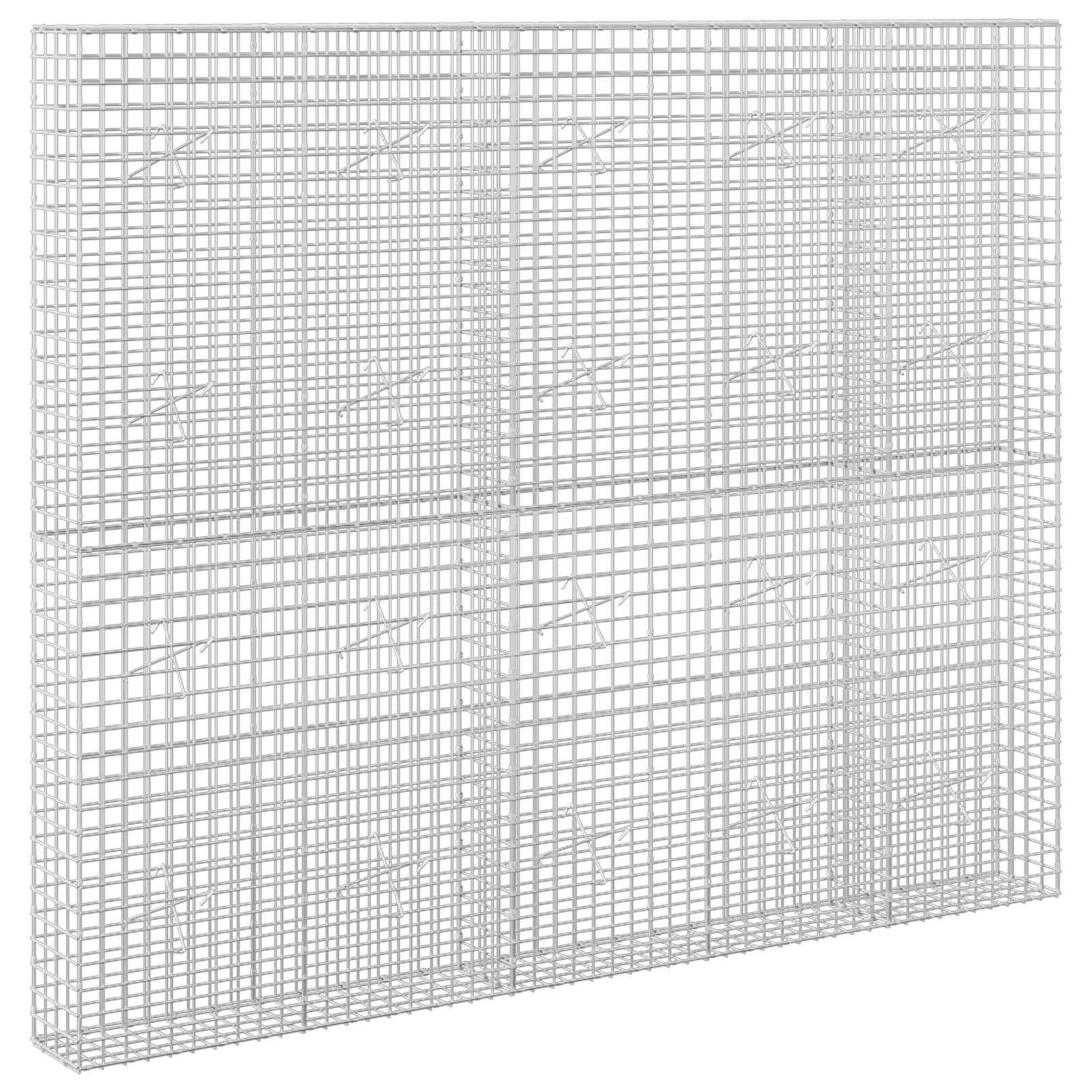 Gabion z žico 5 mm in mrežo 5x5 cm 250x20x200 cm