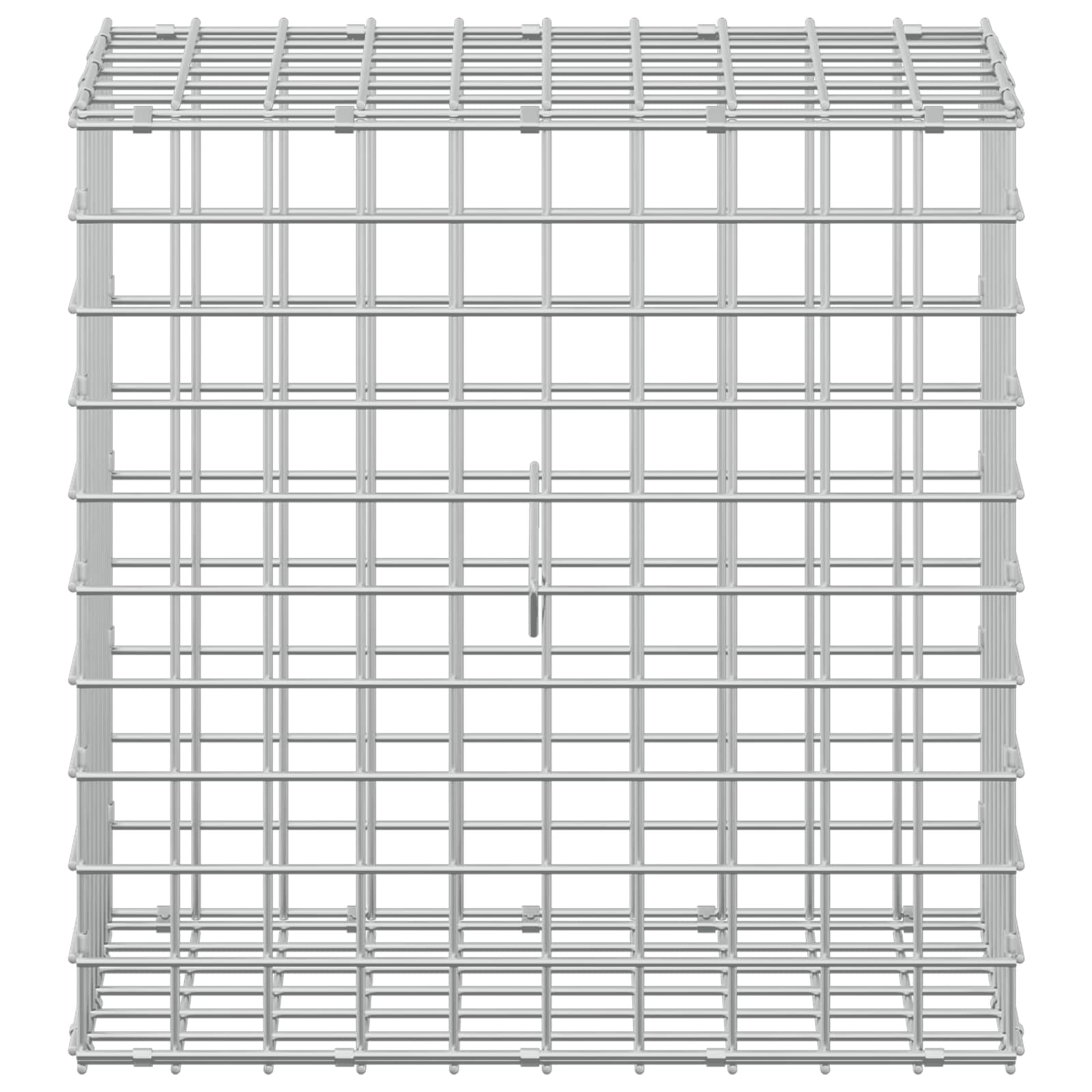 Gabion z žico 5 mm in mrežo 5x5 cm 50x30x50 cm Pocinkano jeklo