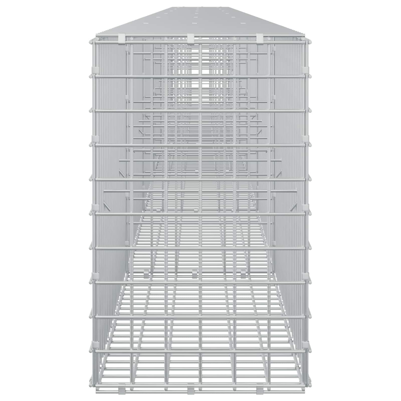 Gabion z žico 5 mm in mrežo 5x5 cm 650x30x50 cm Pocinkano jeklo