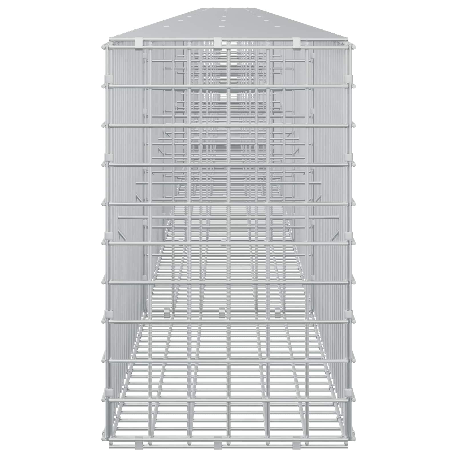 Gabion z žico 5 mm in mrežo 5x5 cm 850x30x50 cm Pocinkano jeklo