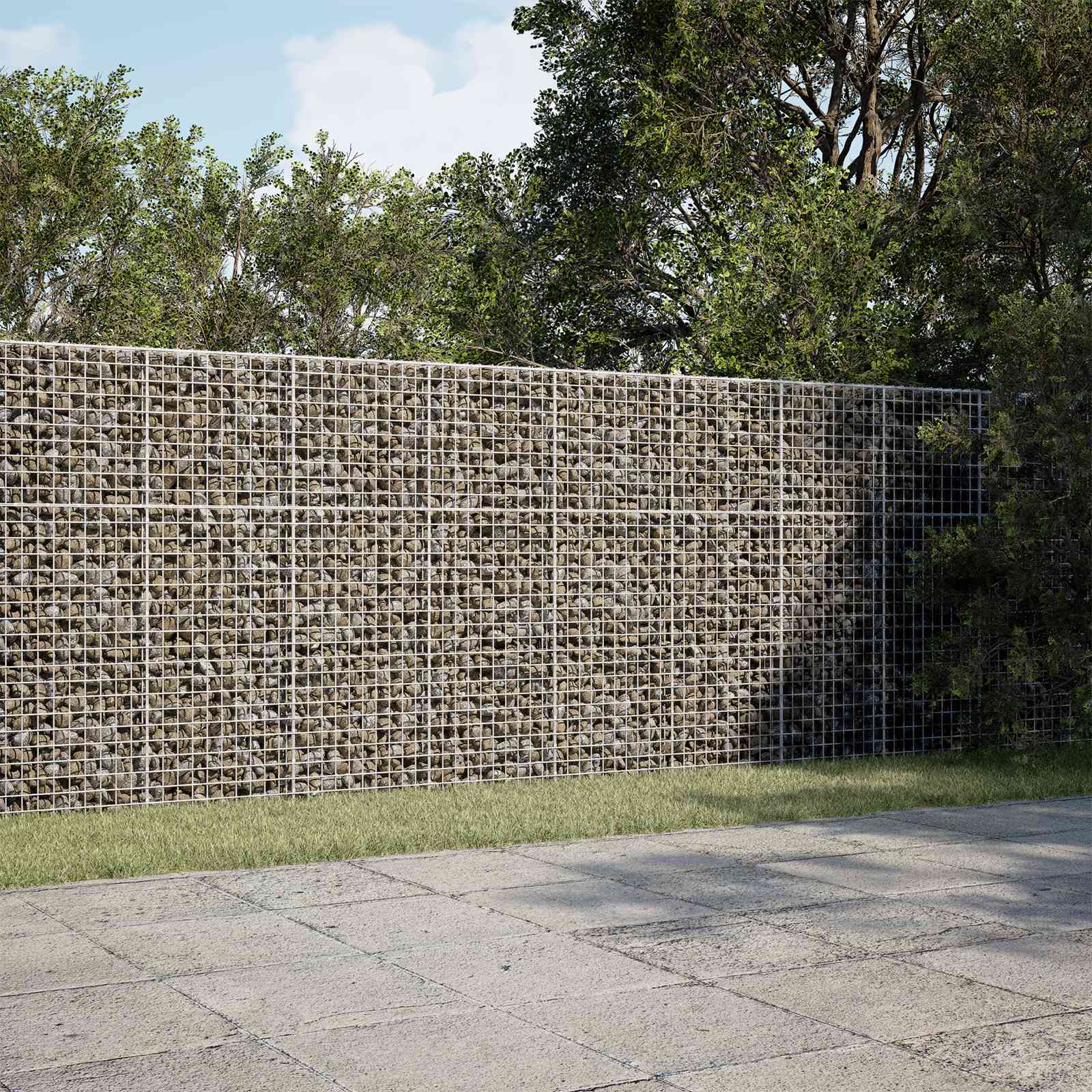 Gabion z žico 5 mm in mrežo 5x5 cm 300x30x150 cm