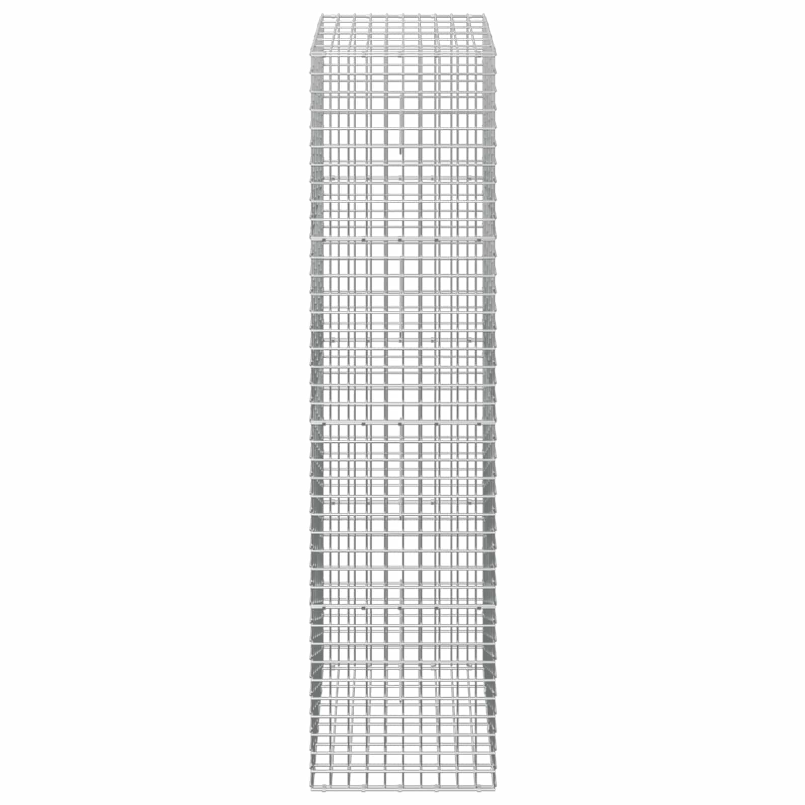 Gabion z žico 5 mm in mrežo 5x5 cm 50x30x200 cm Pocinkano jeklo
