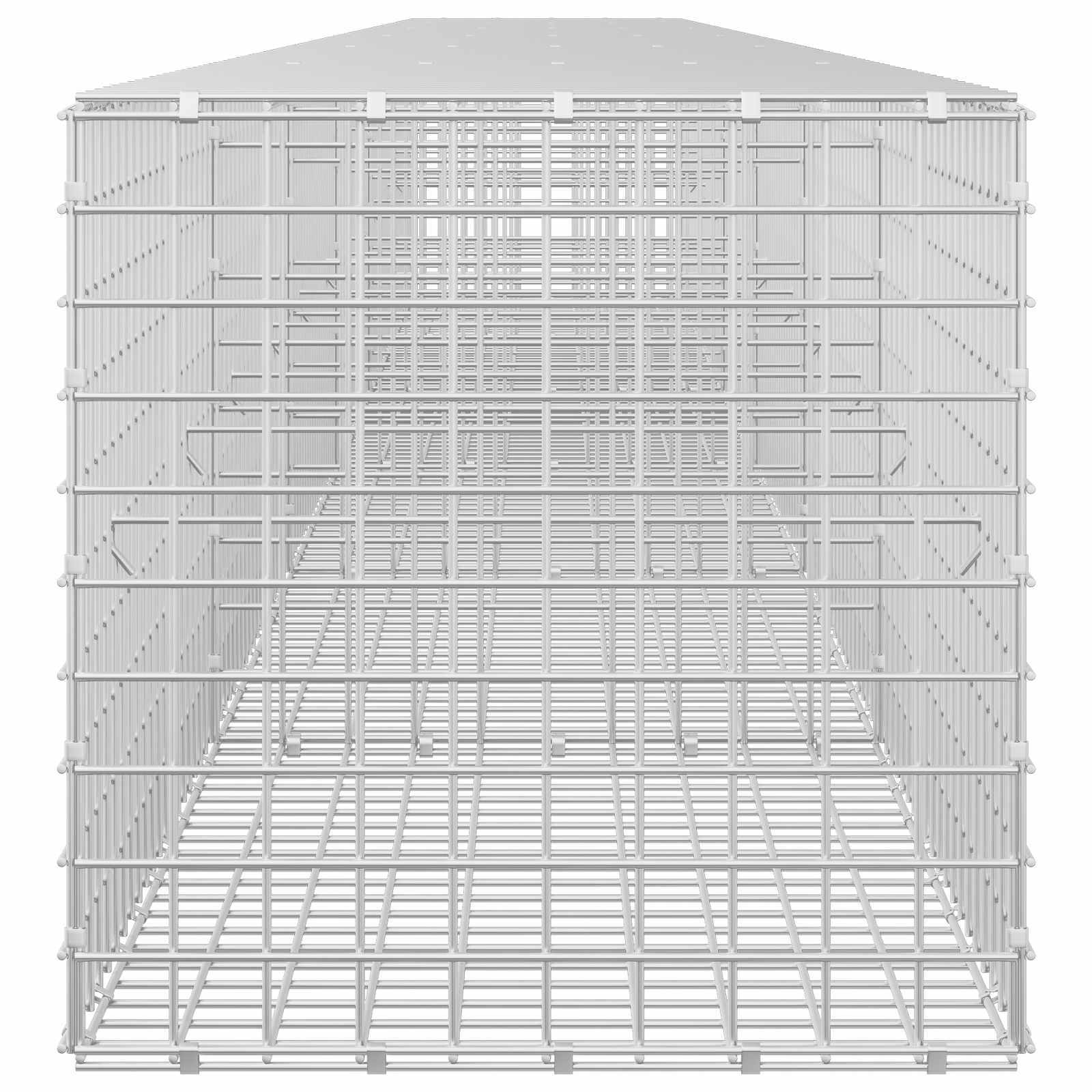 Gabion z žico 5 mm in mrežo 5x5 cm 600x50x50 cm Pocinkano jeklo
