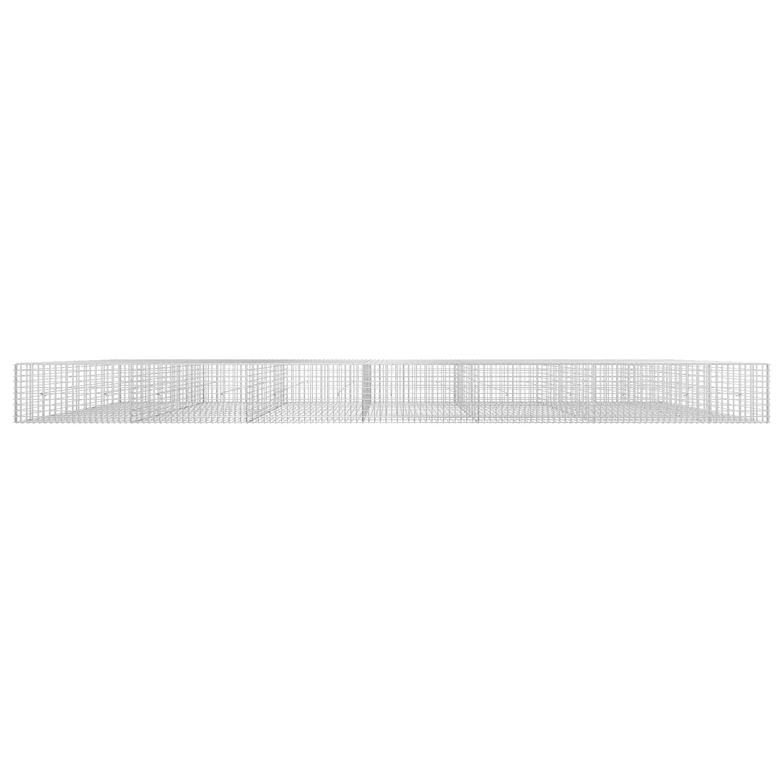 Gabion z žico 5 mm in mrežo 5x5 cm 650x50x50 cm Pocinkano jeklo