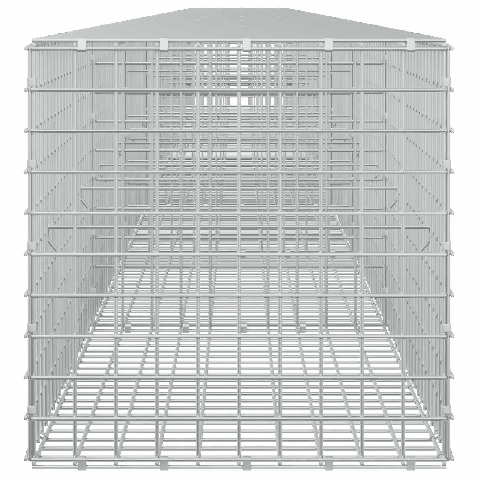Gabion z žico 5 mm in mrežo 5x5 cm 800x50x50 cm Pocinkano jeklo