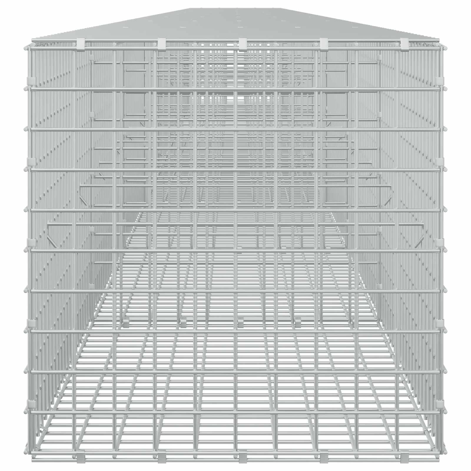 Gabion z žico 5 mm in mrežo 5x5 cm 850x50x50 cm Pocinkano jeklo