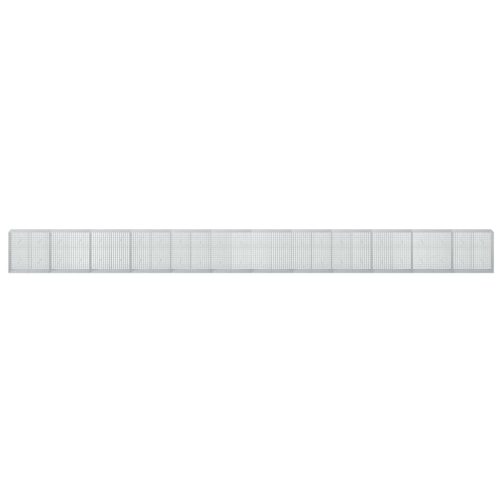 Γκαμπιόν με σύρμα 5 mm και πλέγμα 5x5 cm 1200x50x100 εκ - Image 3
