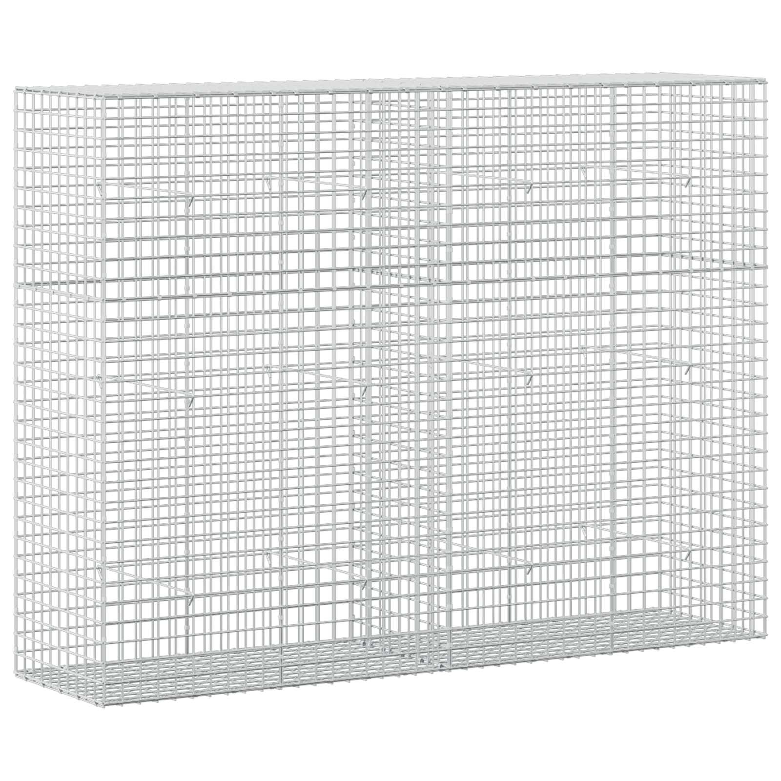 Gabion z žico 5 mm in mrežo 5x5 cm 200x50x150 cm
