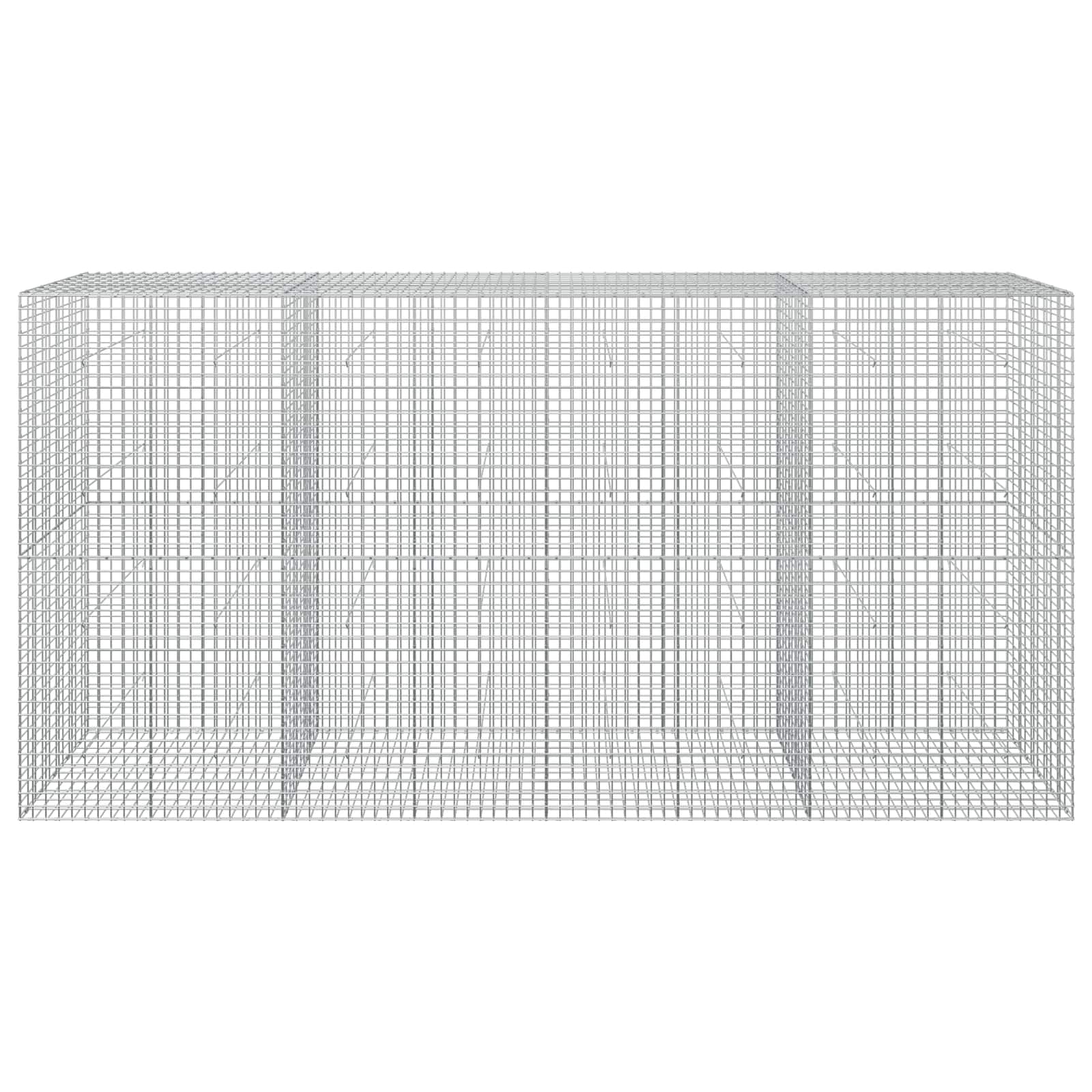 Gabion z žico 5 mm in mrežo 5x5 cm 400x50x200 cm