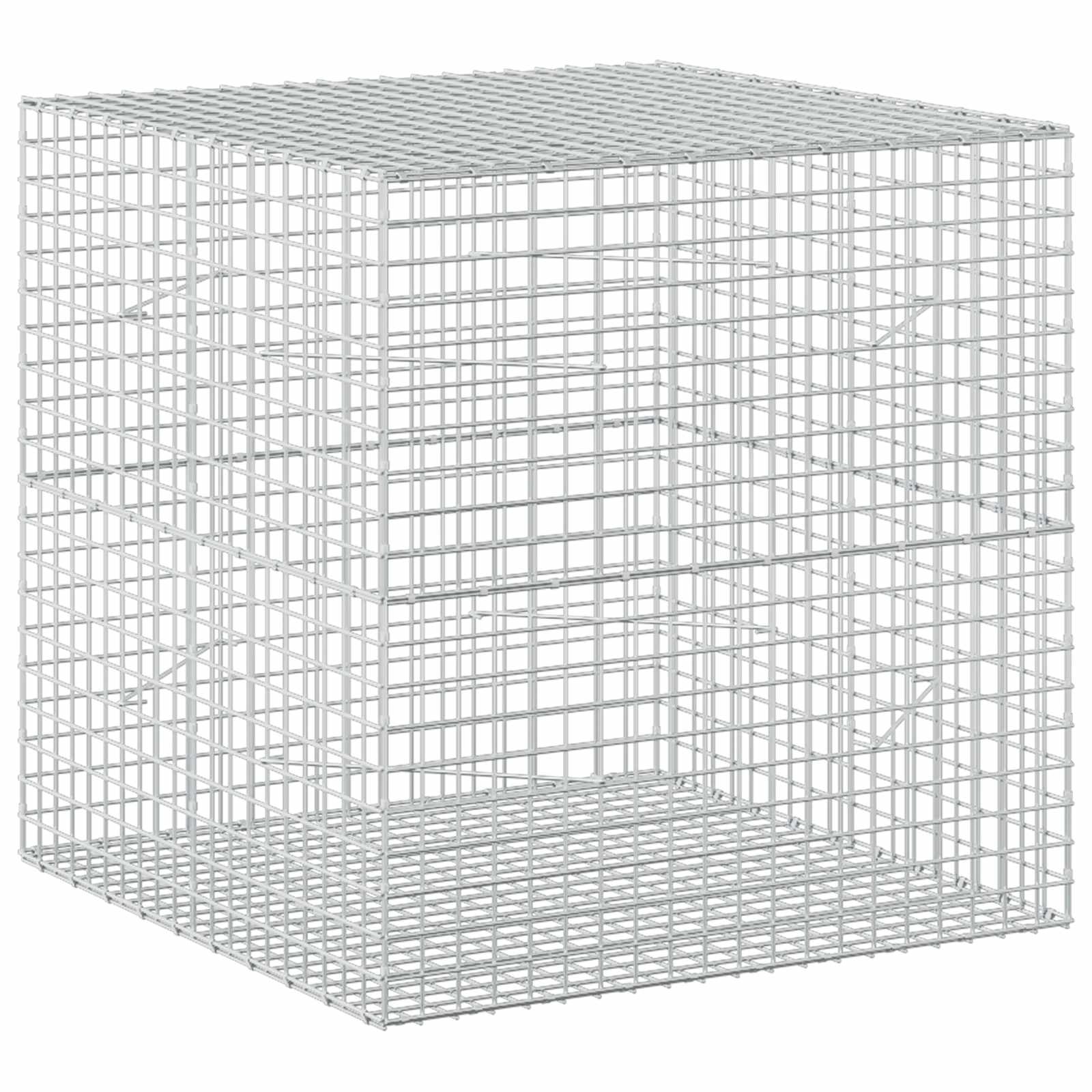 Gabion z žico 5 mm in mrežo 5x5 cm 100x100x100 cm
