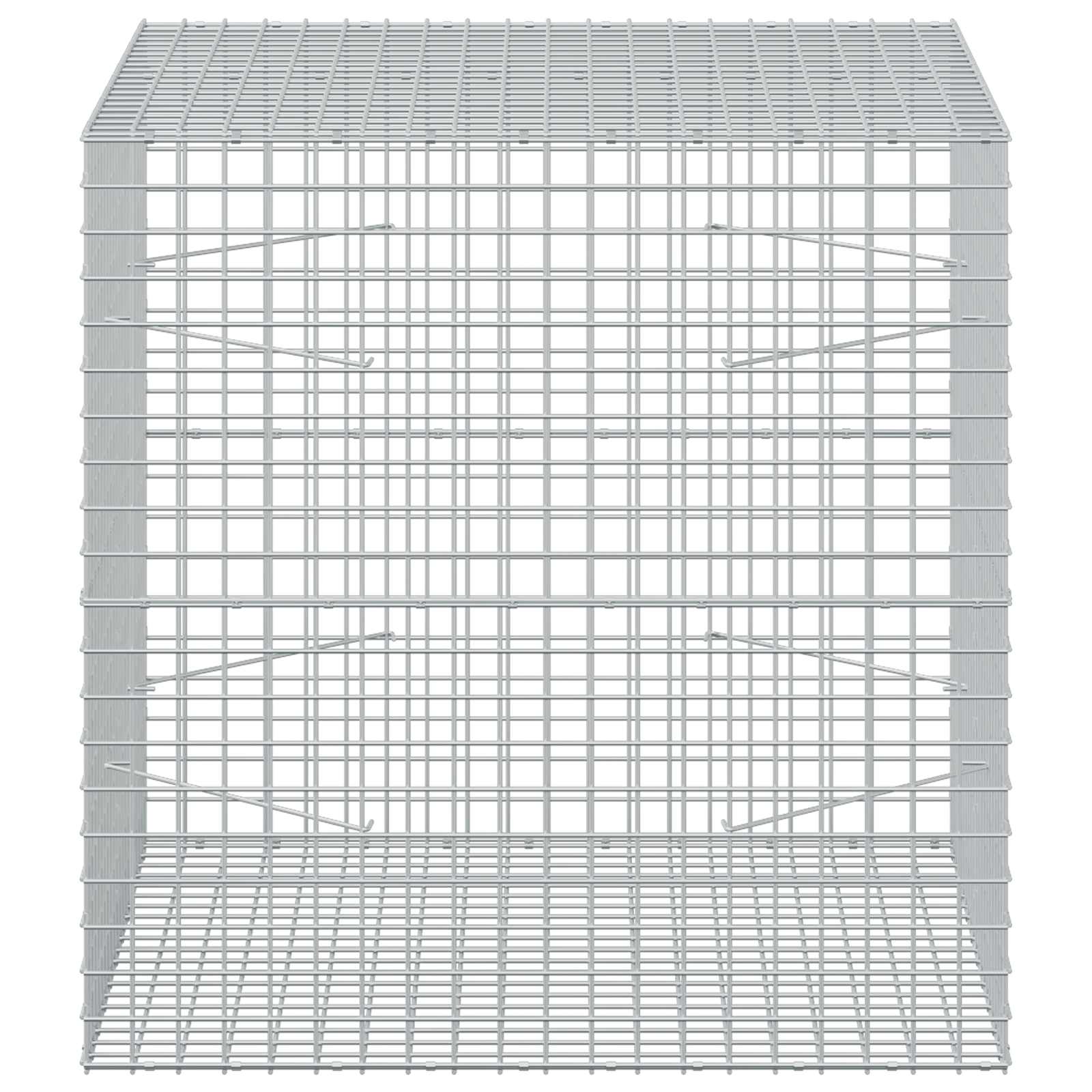 Gabion z žico 5 mm in mrežo 5x5 cm 100x100x100 cm