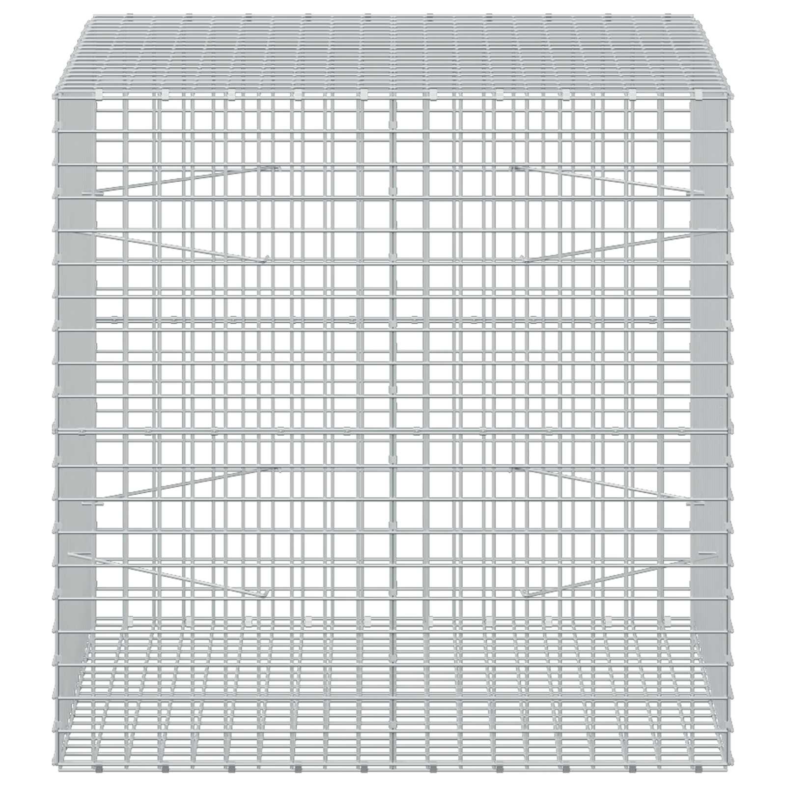 Gabion z žico 5 mm in mrežo 5x5 cm 100x100x100 cm