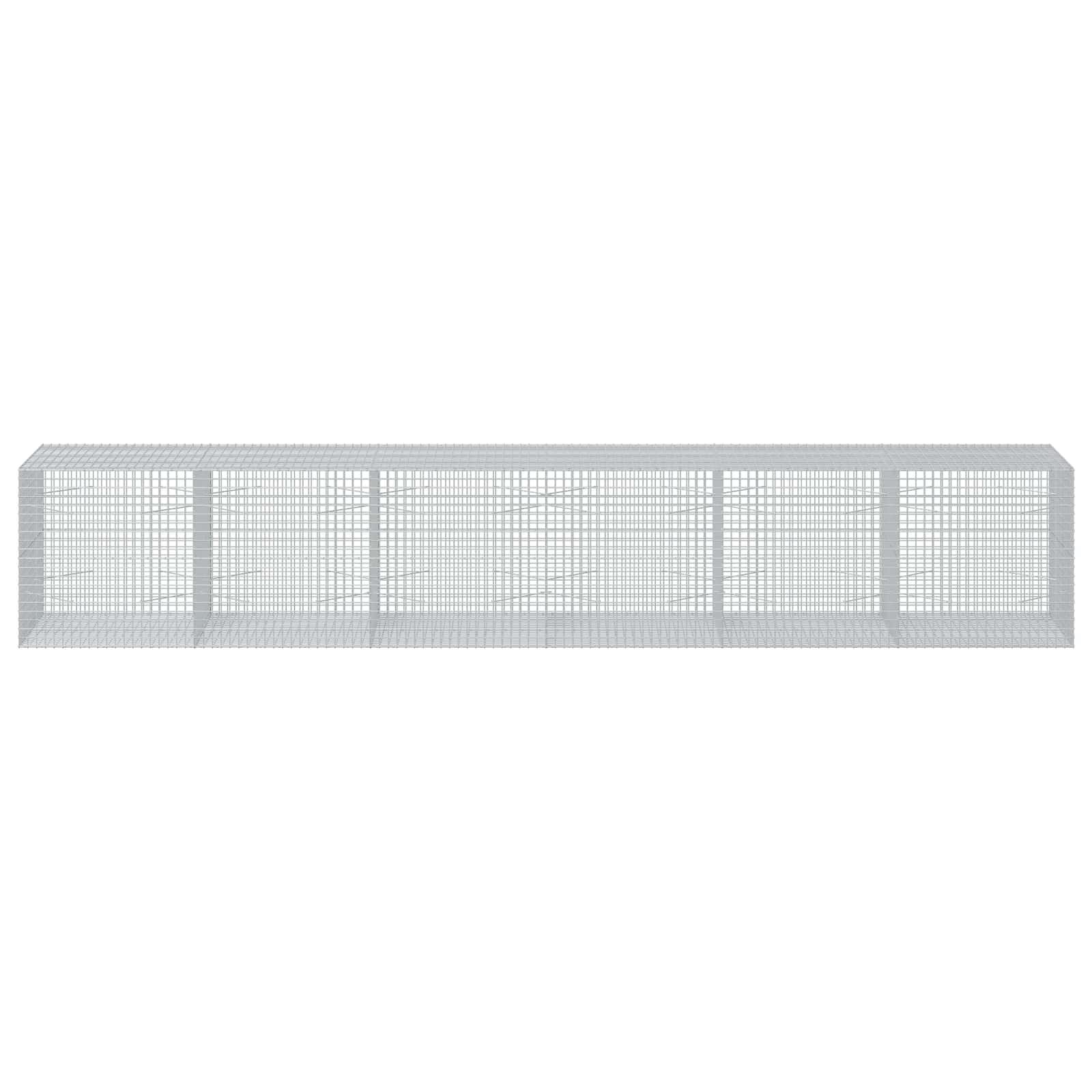 Gabion z žico 5 mm in mrežo 5x5 cm 600x100x100 cm