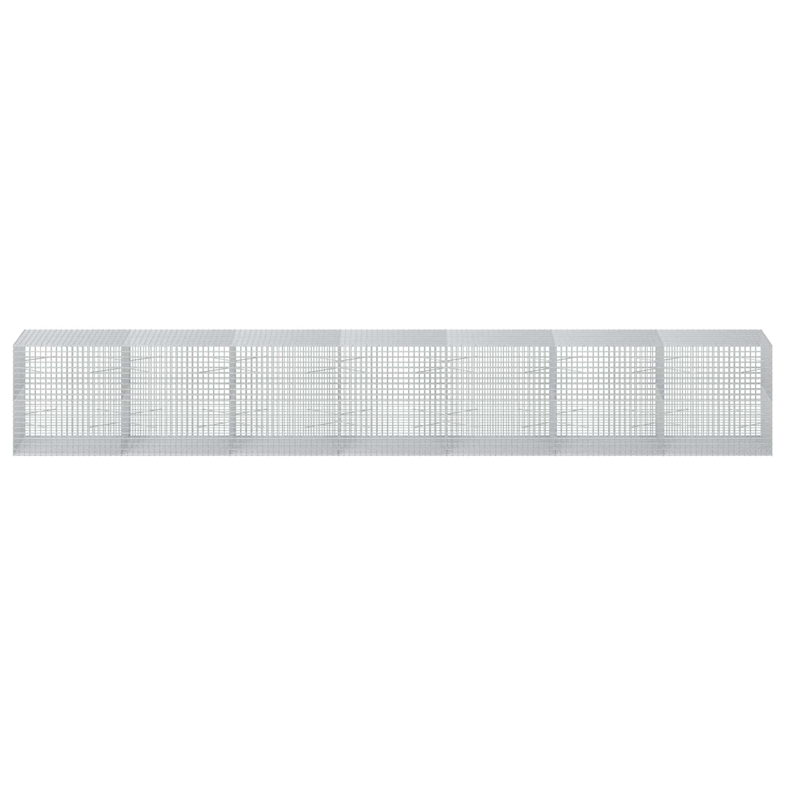 Gabion z žico 5 mm in mrežo 5x5 cm 700x100x100 cm