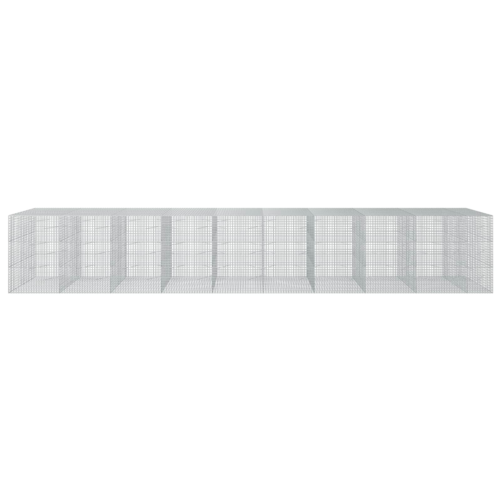 Gabion z žico 5 mm in mrežo 5x5 cm 950x100x150 cm