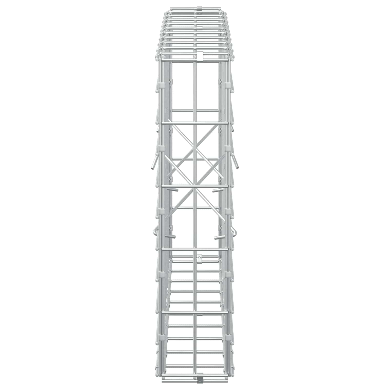 Gabion z žico 5 mm in mrežo 5x10 cm 100x10x50 cm