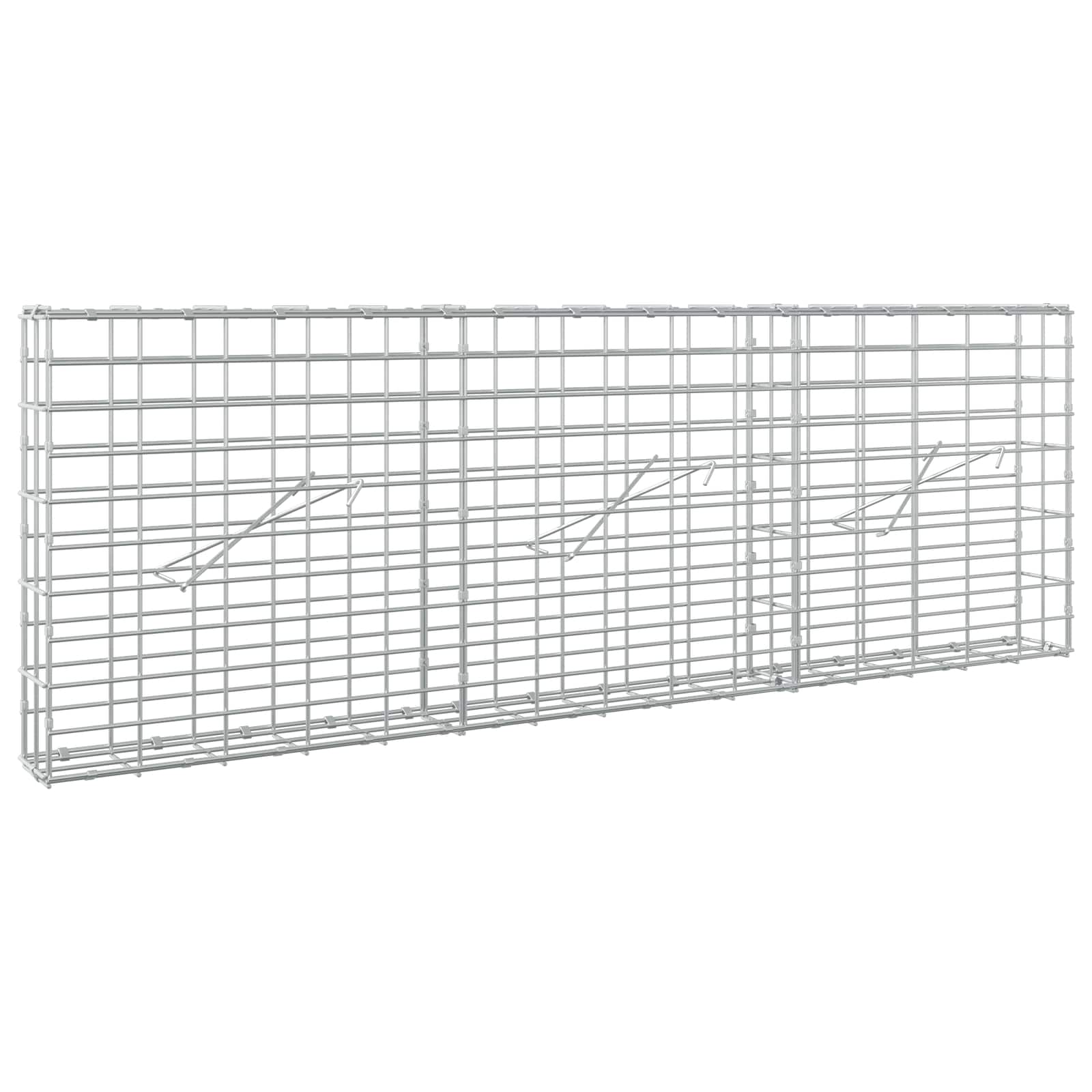 vidaXL Gabion s drátem 5 mm a síťkou 5x10 cm 150x10x50 cm